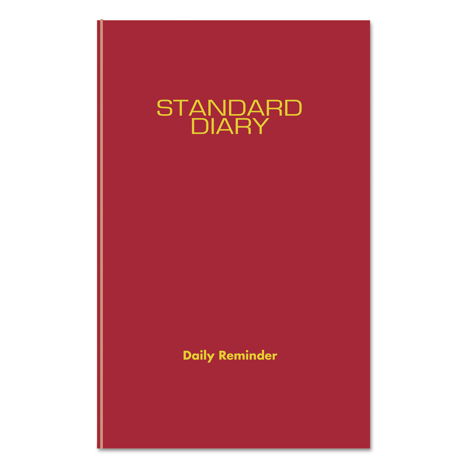 Standard Diary Recycled Daily Reminder, Red, 5 3/4 x 8 1/4, 2018