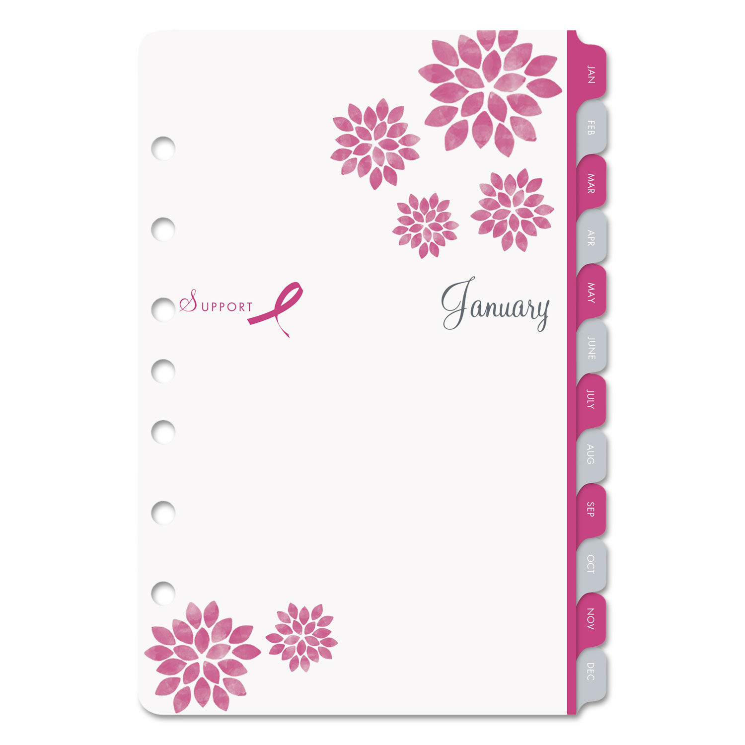  Day-Timer 14210 Pink Ribbon Two-Page-per-Week Organizer Refill, 8 1/2 x 5 1/2, 2020 (DTM14210) 