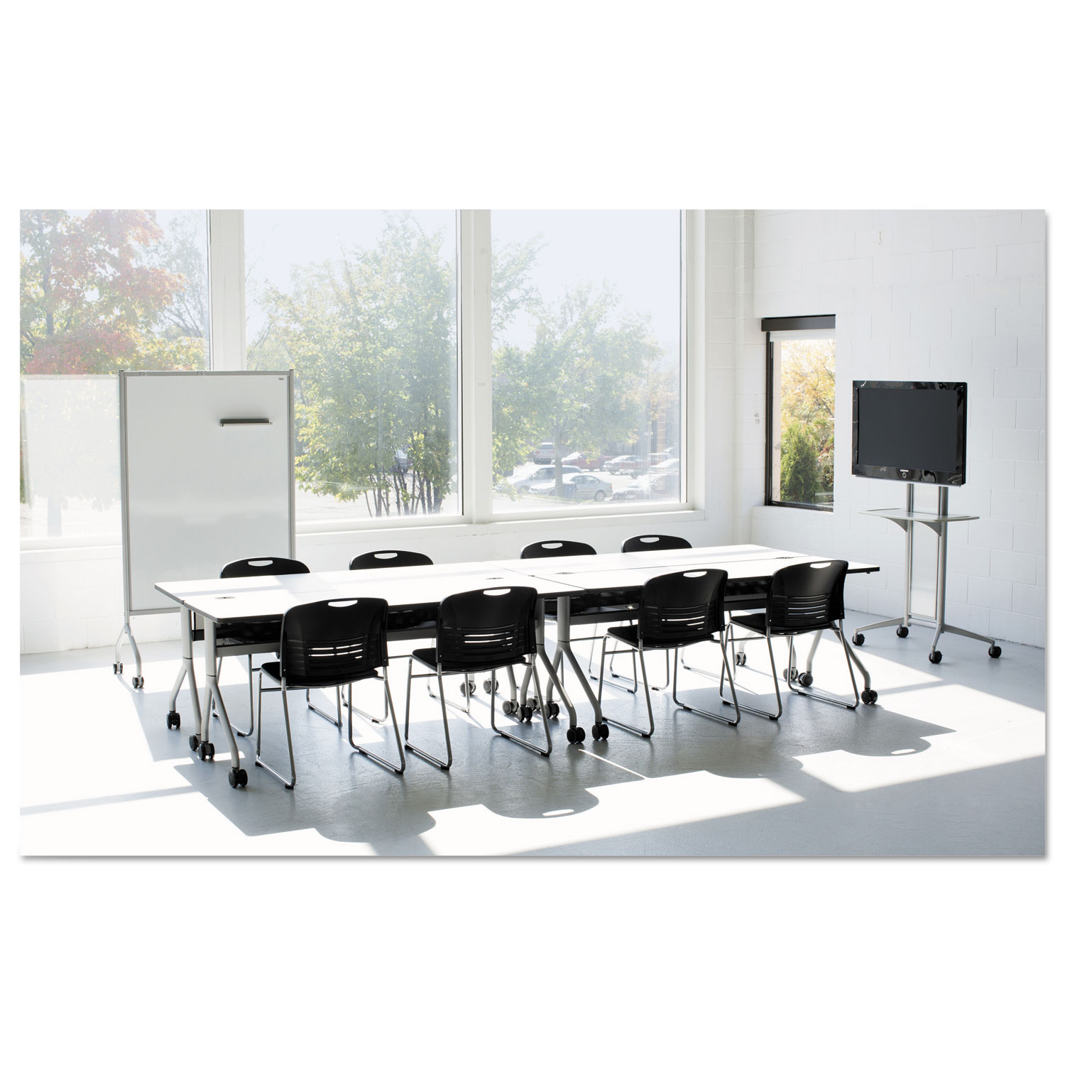 Impromptu Series Mobile Training Table Top, Rectangular, 60w x 24d, Gray