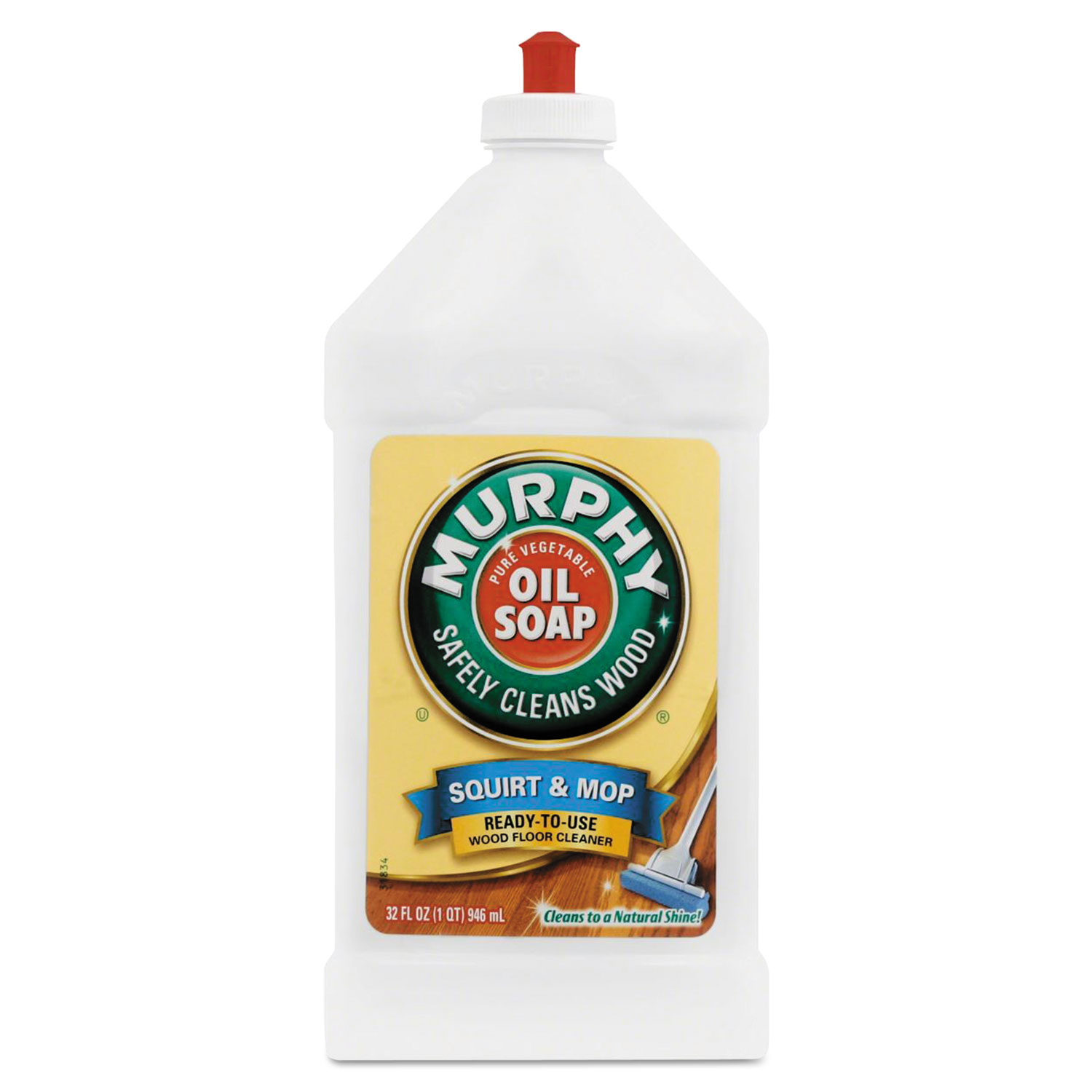 Squirt and Mop Floor Cleaner, 32 oz Bottle, Lemon Scent, 6/Carton