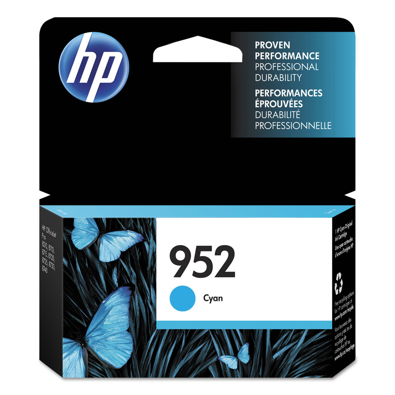  HP L0S49AN HP 952, (L0S49AN) Cyan Original Ink Cartridge (HEWL0S49AN) 