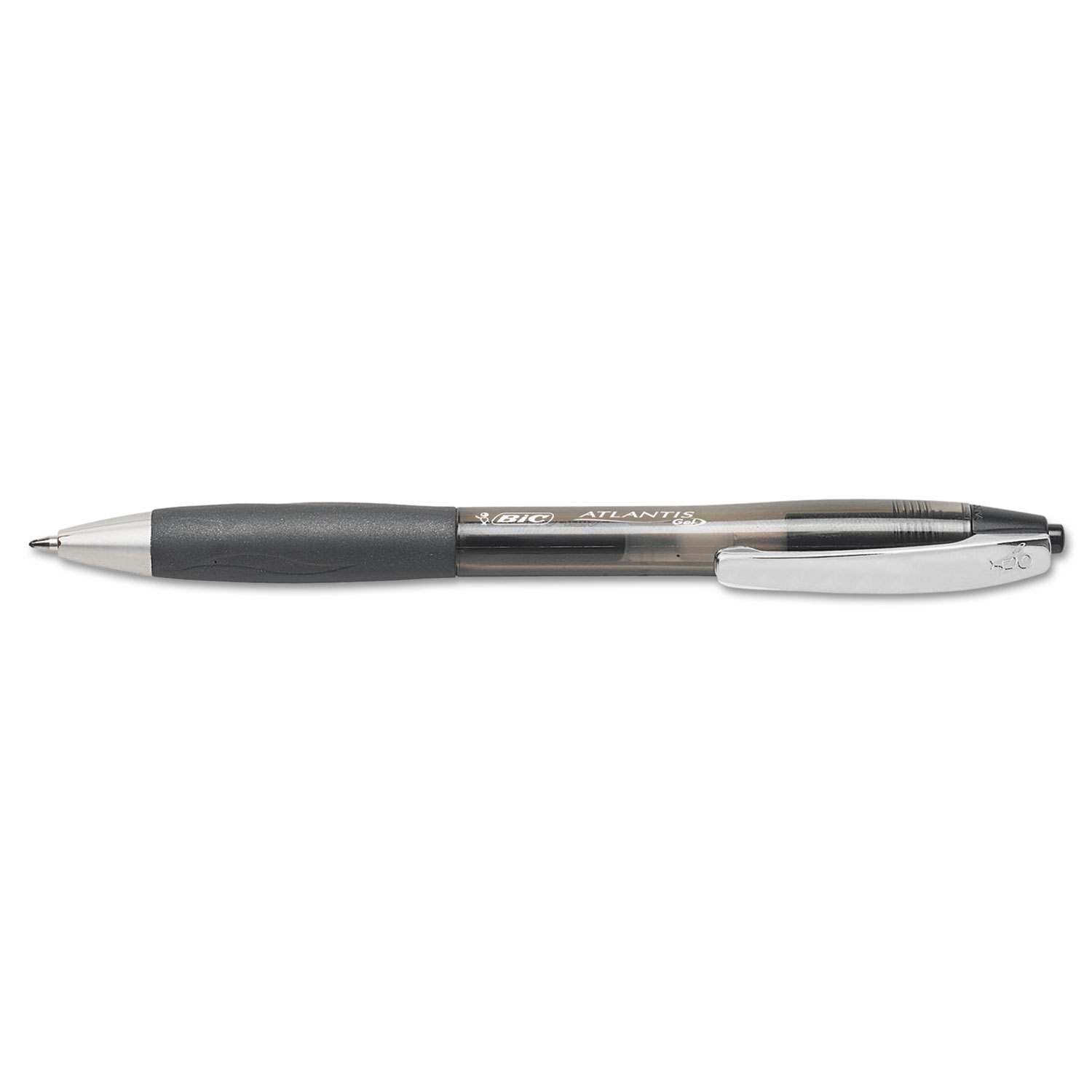 Atlantis Retractable Gel Pen, Black, .7mm, Medium, Dozen