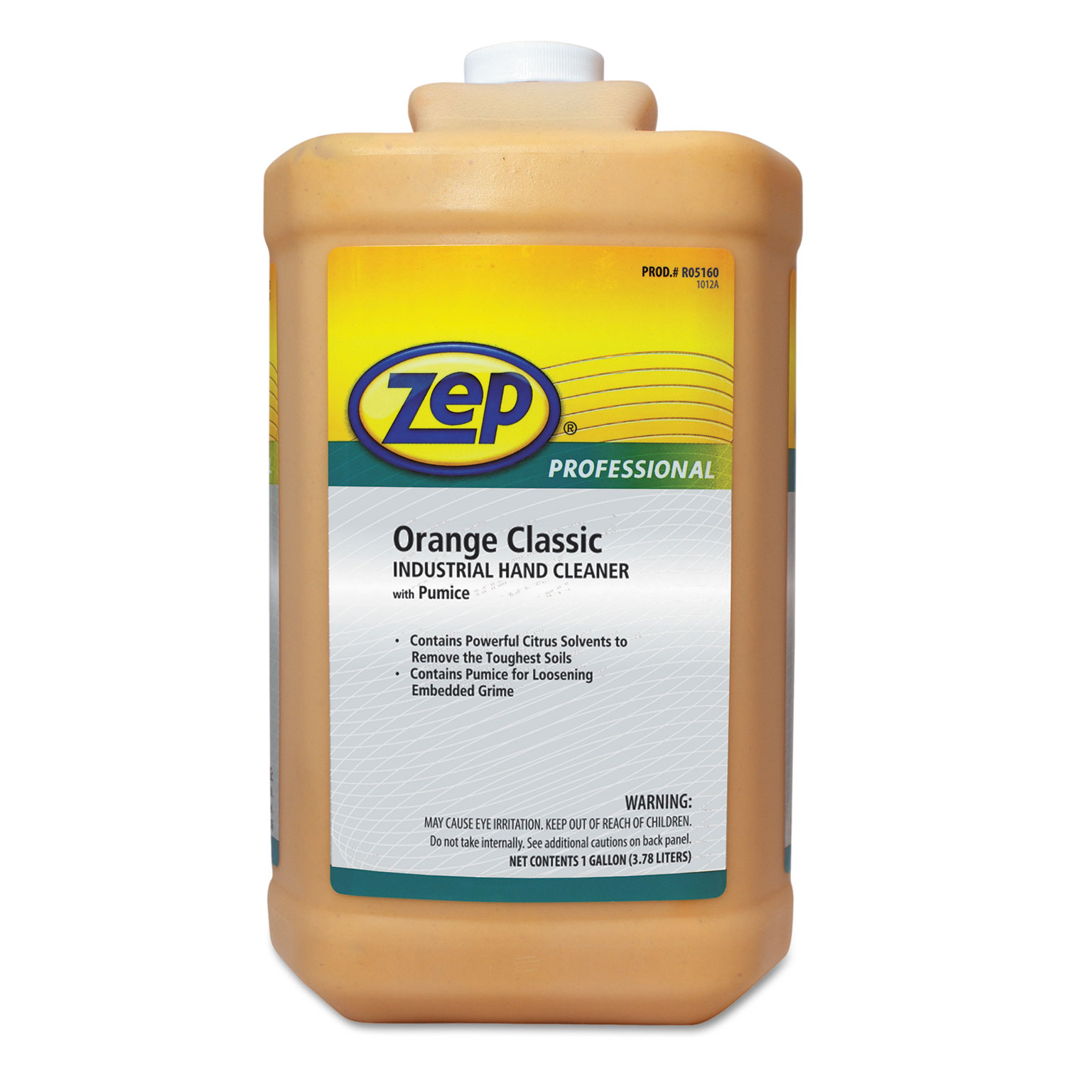  Zep Professional 1046475 Industrial Hand Cleaner, Orange, 1 gal Bottle, 4/Carton (ZPE1046475) 