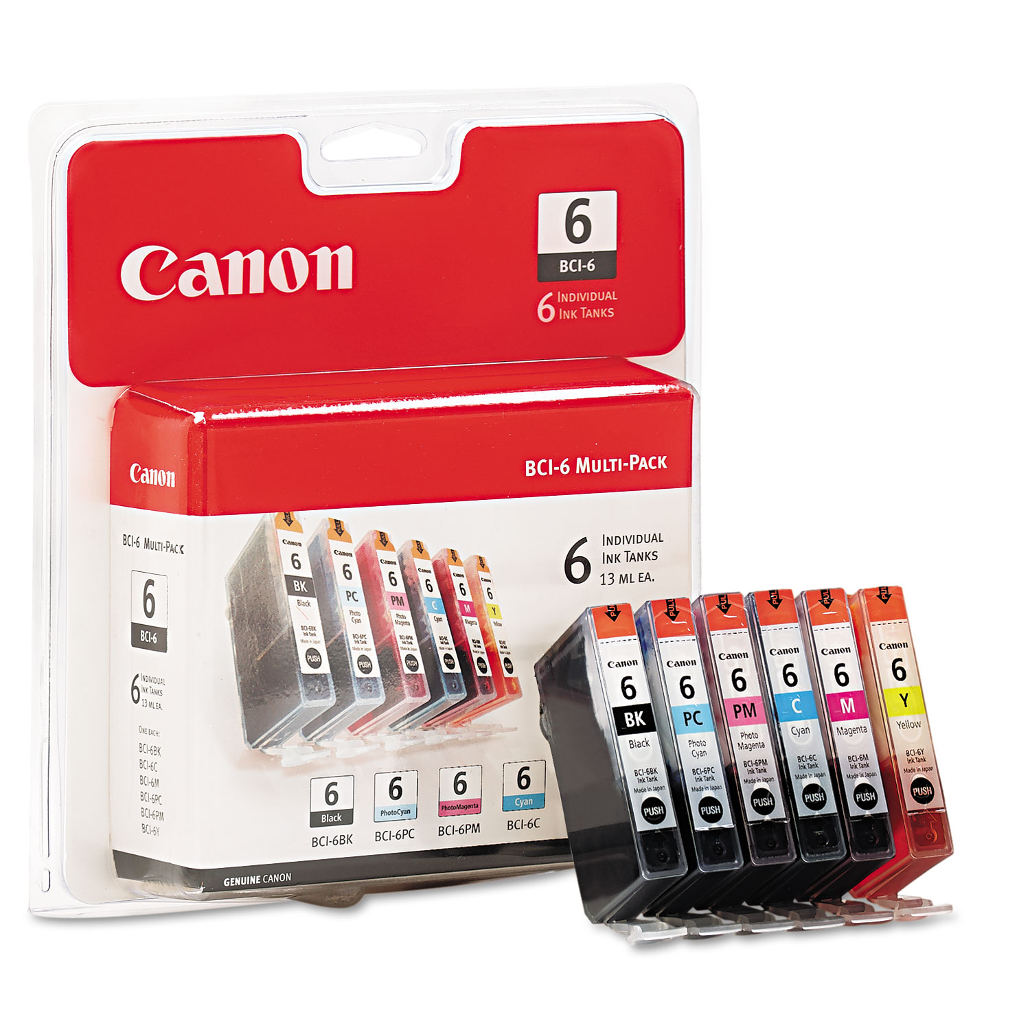 Cartouche D'encre Canon Photo Cyan BCI-6PC Originale - Pour BJC-8200 Photo