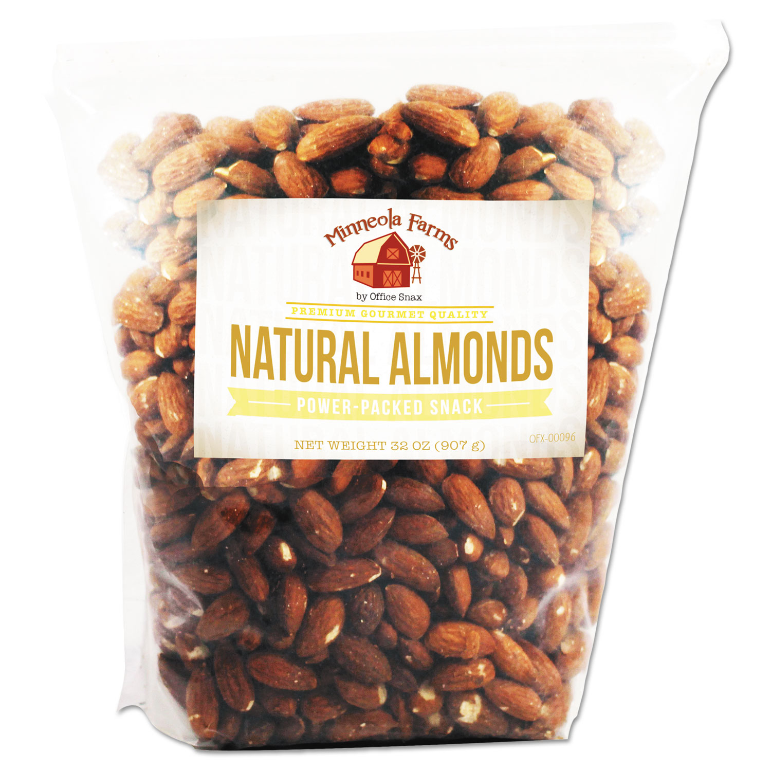  Office Snax 00096 Favorite Nuts, Natural Almonds, 32 oz Bag (OFX00096) 