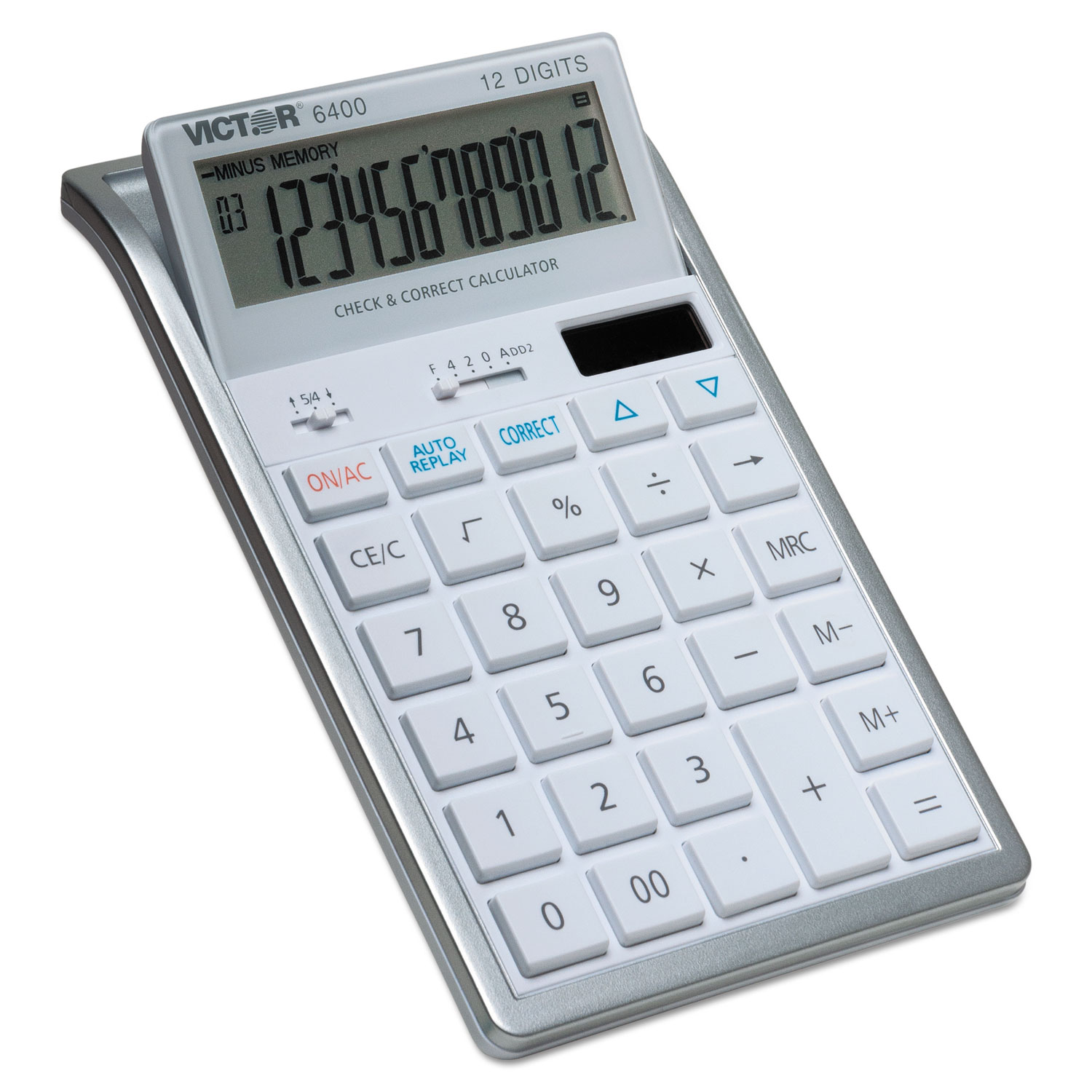  Victor 6400 6400 Desktop Calculator, 12-Digit LCD (VCT6400) 