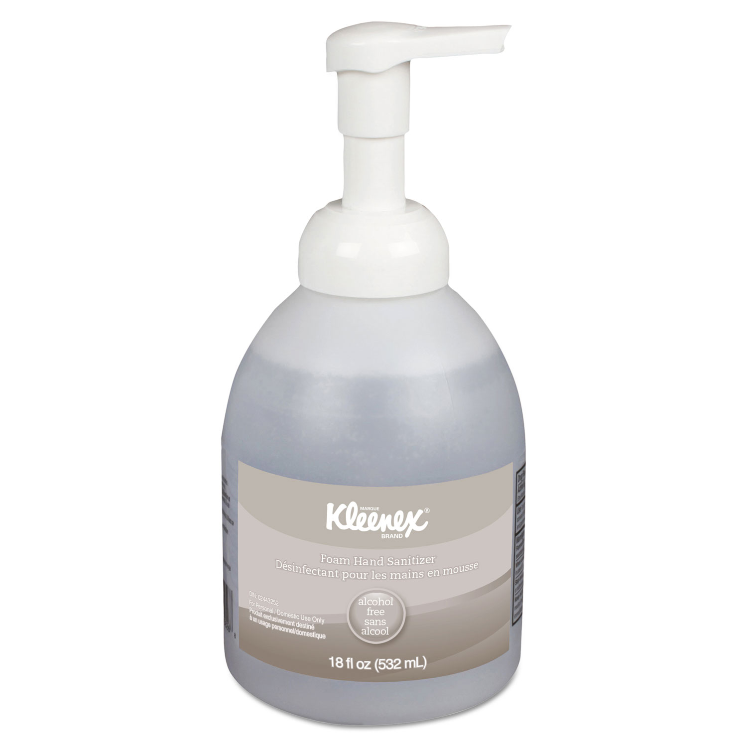  Kleenex 45827EA Alcohol-Free Foam Hand Sanitizer, 18 oz Pump Bottle (KCC45827EA) 