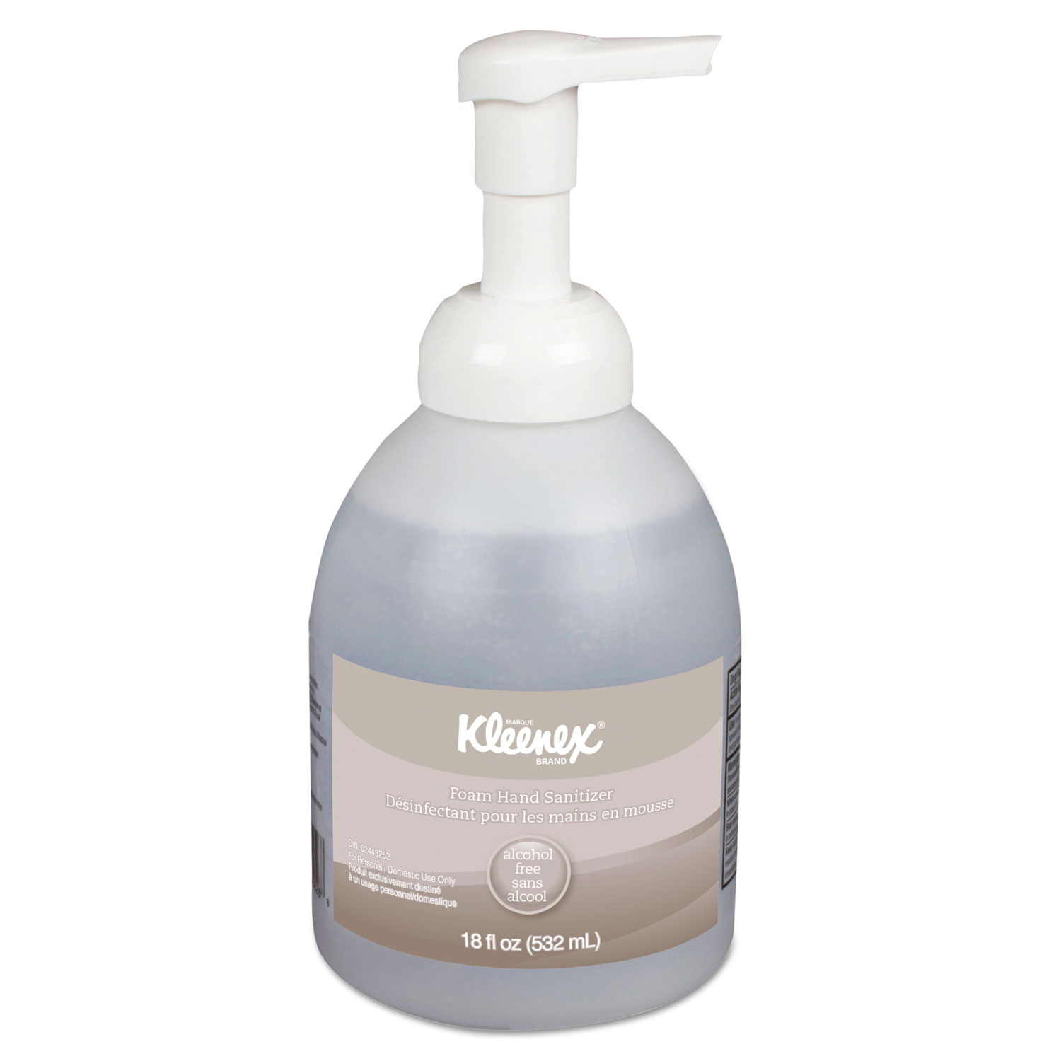 Kleenex 45827 Alcohol-Free Foam Hand Sanitizer, 18 oz Pump Bottle, 4/Carton (KCC45827CT) 