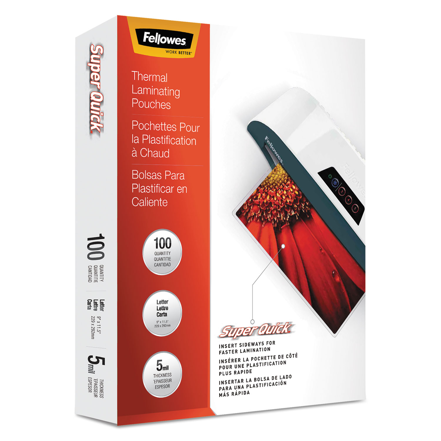Fellowes® Laminating Pouches, 5mil, 11 x 9, 100/Pack National