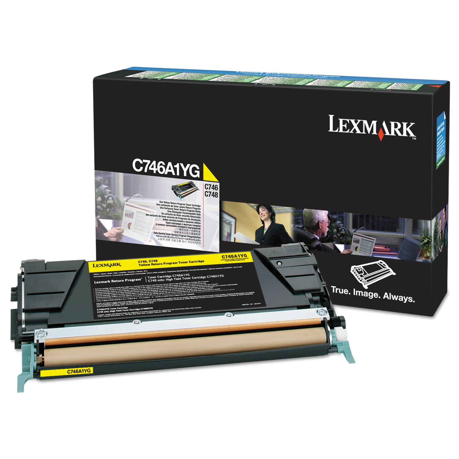  Lexmark C746A1YG C746A1YG Return Program Toner, 7000 Page-Yield, Yellow (LEXC746A1YG) 