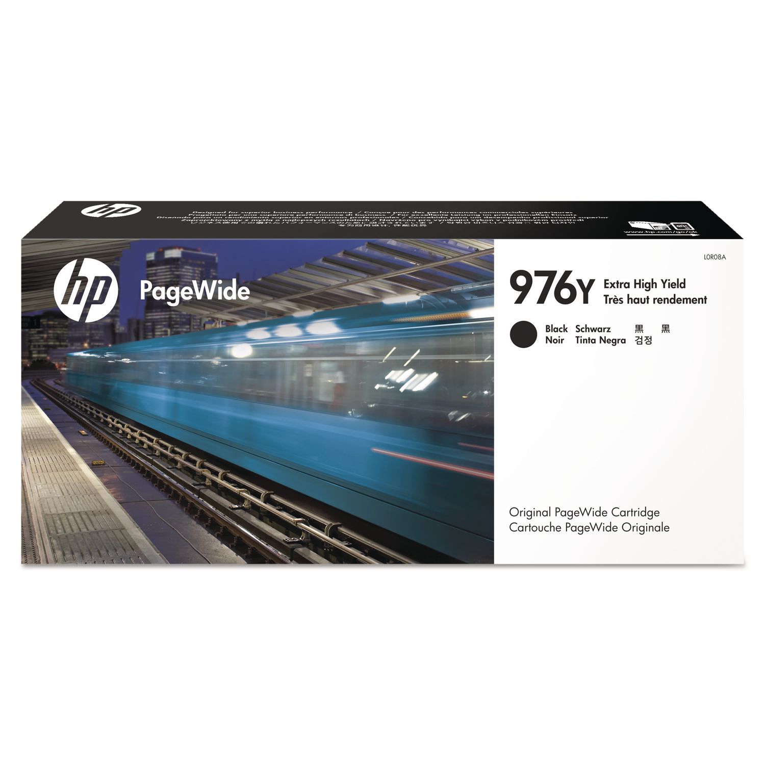 HP 976Y, (L0R08A) Extra High-Yield Black Original PageWide