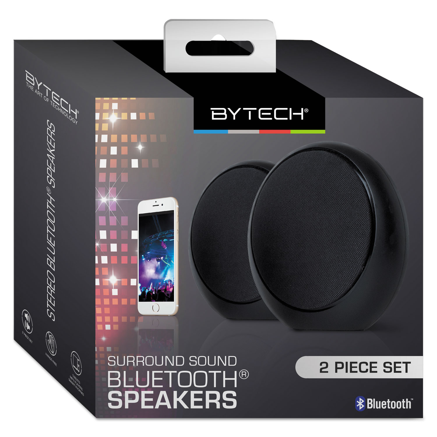 Surround Sound Bluetooth Speakers, Black