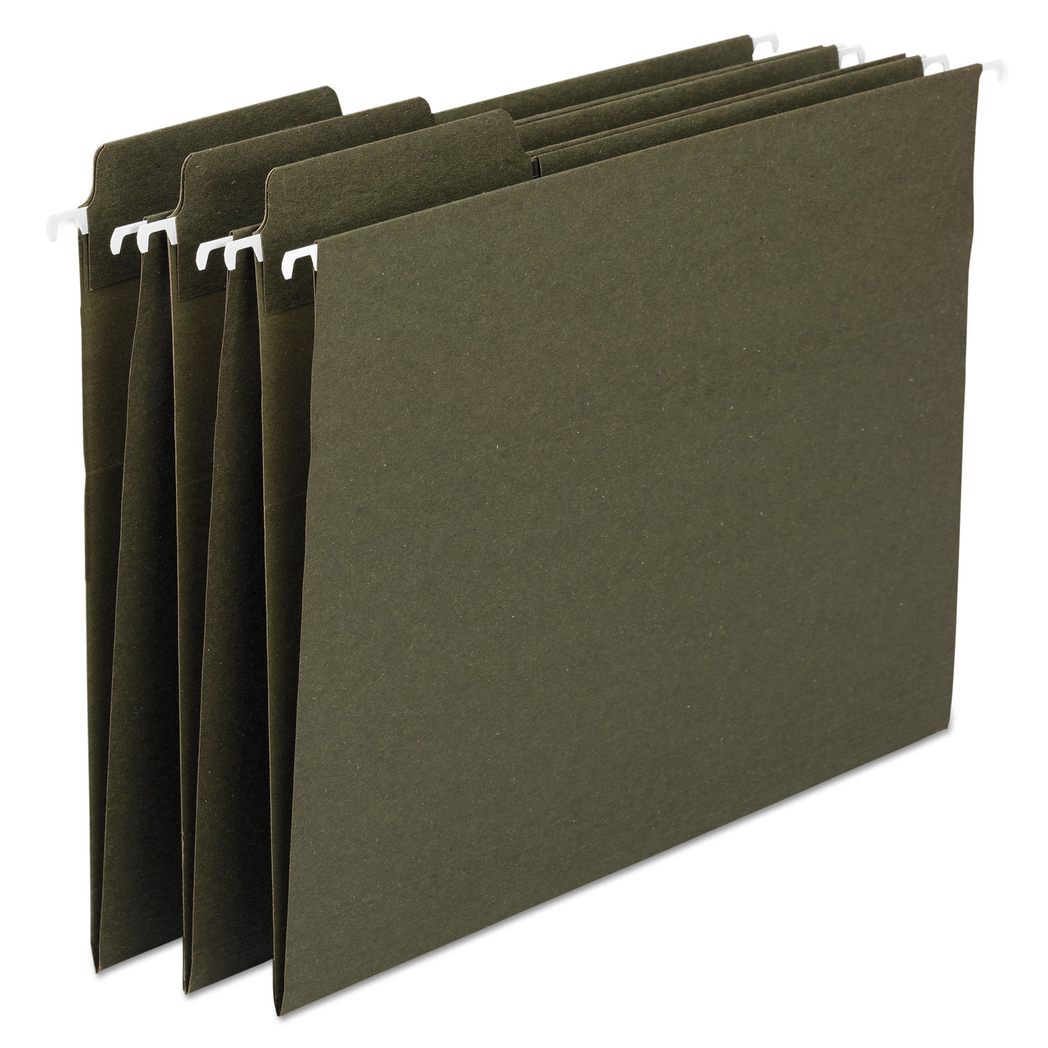 FasTab Recycled Hanging File Folders, Legal, Green, 20/Box