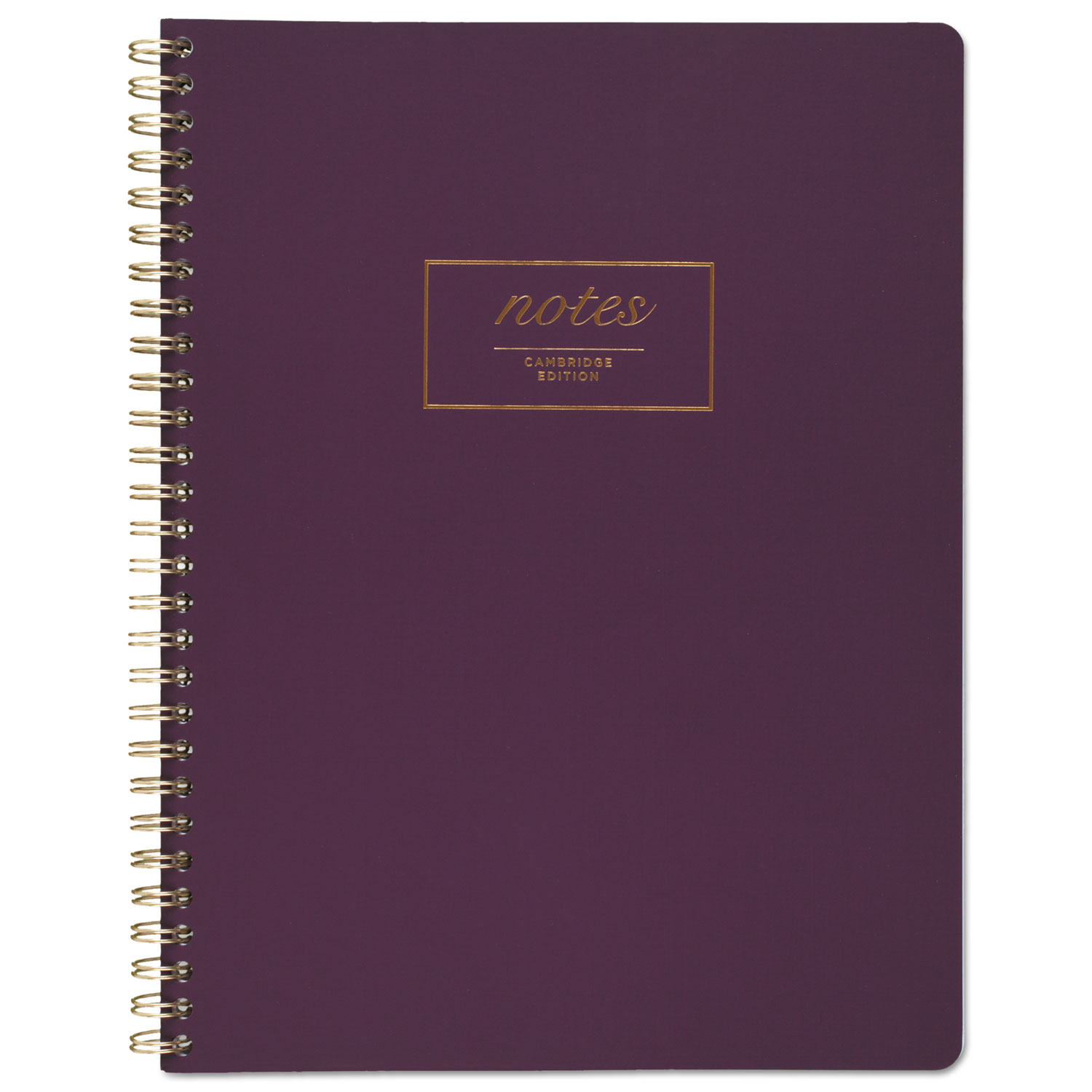 Fashion Twinwire Business Notebook, 9 1/2 x 7 1/4, Purple, 80 Sheets