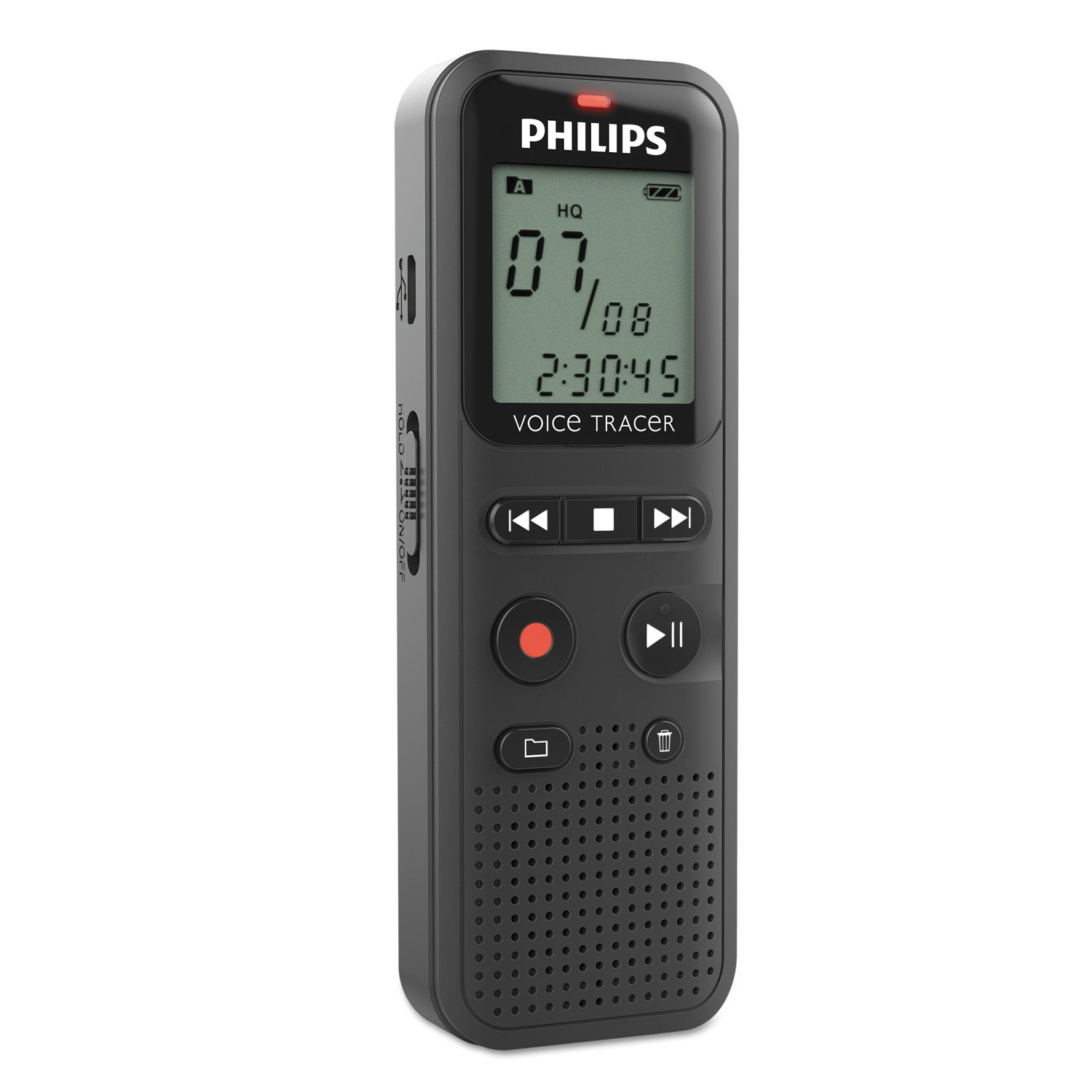  Philips DVT1150/00 Digital Voice Tracer 1150 Recorder, 4GB, Black (PSPDVT1150) 