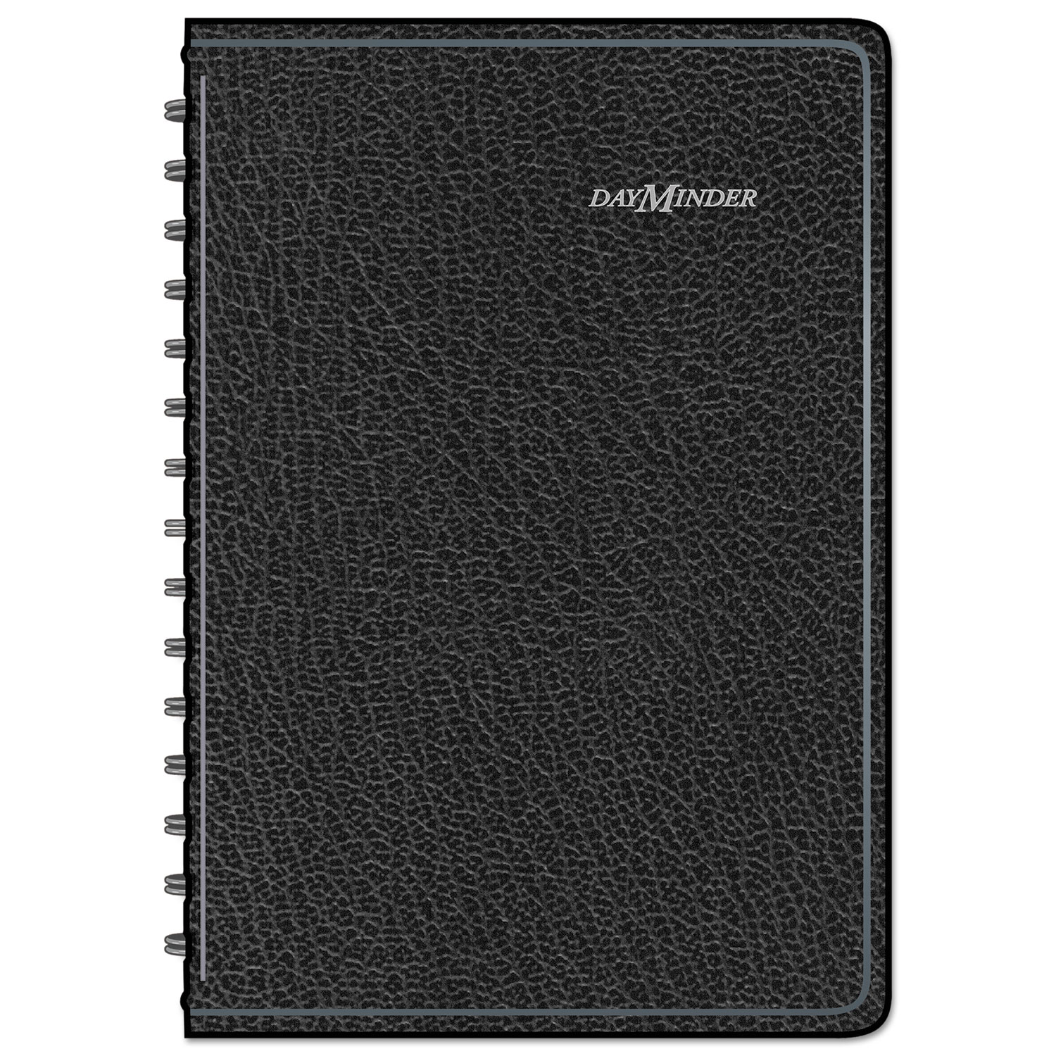 Daily Appointment Book with15-Minute Appointments, 8 x 4 7/8, Black, 2018