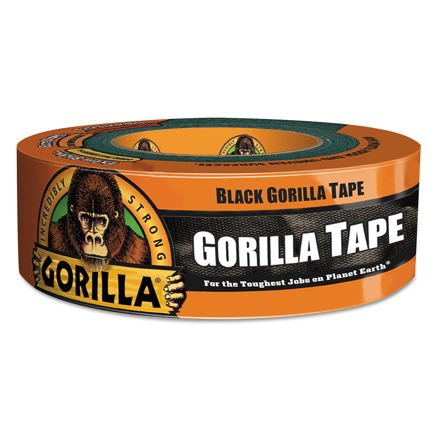 Gorilla Tape, Extra-Thick, All-Weather Duct Tape, 1.88 x 35yds, 3 Core, Black