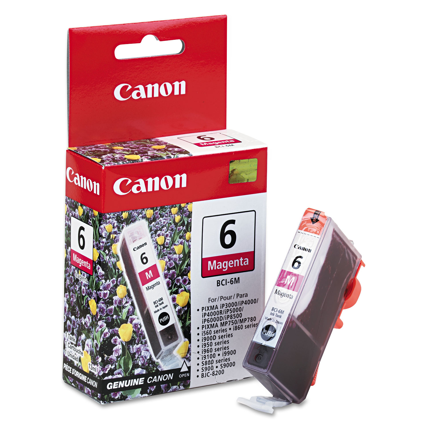  Canon 4707A003 BCI6M (BCI-6) Ink, 370 Page-Yield, Magenta (CNMBCI6M) 