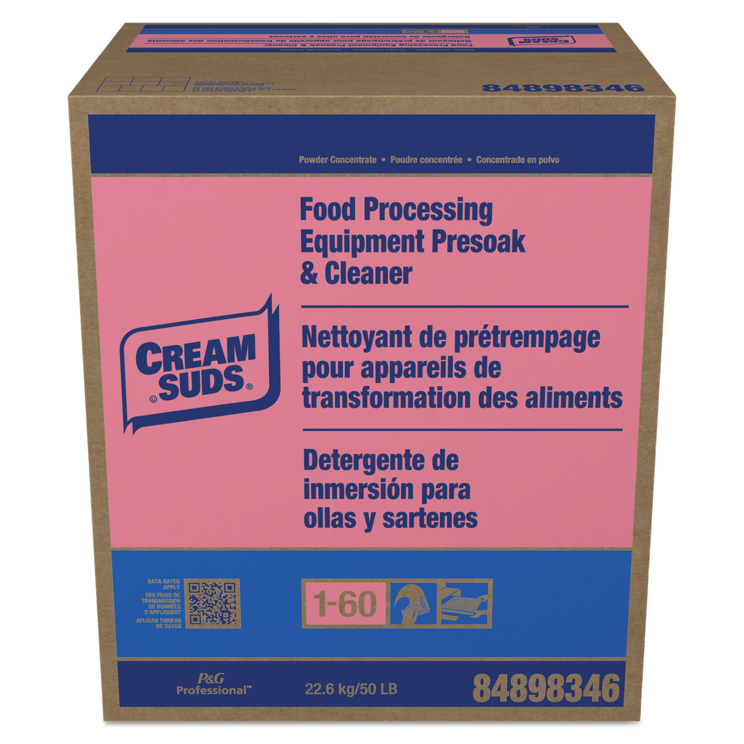 Cream SudsÂ® Pot and Pan Presoak and Detergent, 50 lb Box