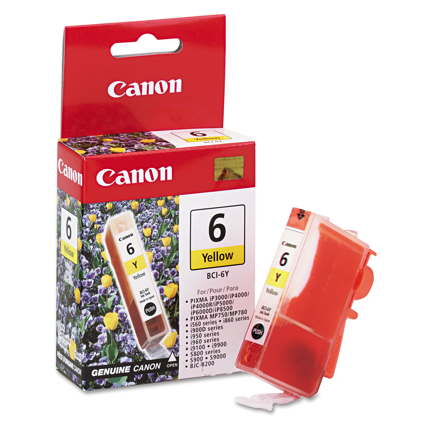  Canon 4708A003 BCI6Y (BCI-6) Ink, 370 Page-Yield, Yellow (CNMBCI6Y) 