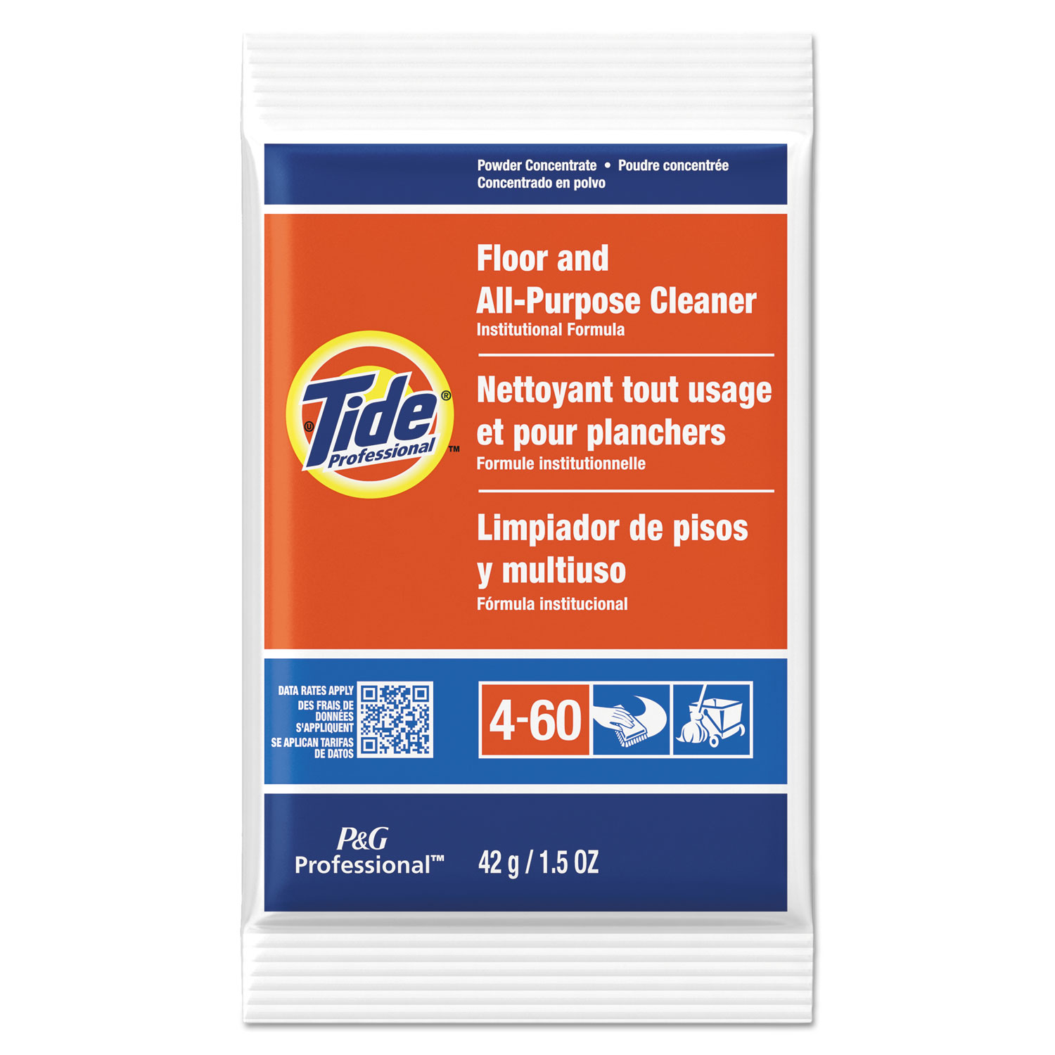  Tide Professional 02370 Floor & All-Purpose Cleaner, 1.5oz Packets, 100/Carton (PGC02370) 
