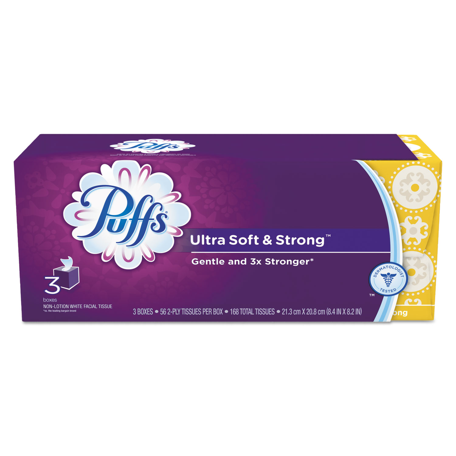Plus Lotion Facial Tissue, White, 2-Ply, 116/Box, 3 Boxes/Pack