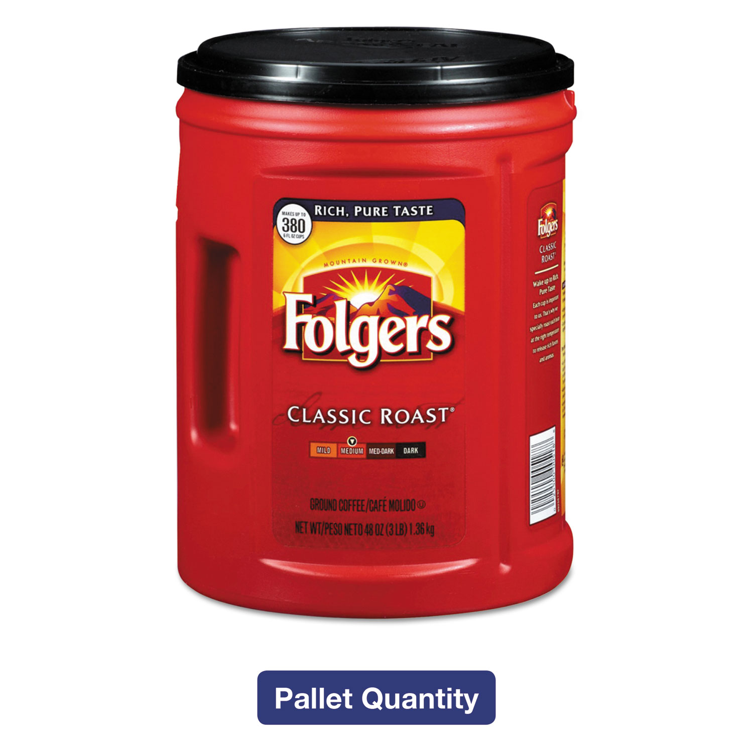 Coffee, Classic Roast, 48 oz Canister, 210/Pallet