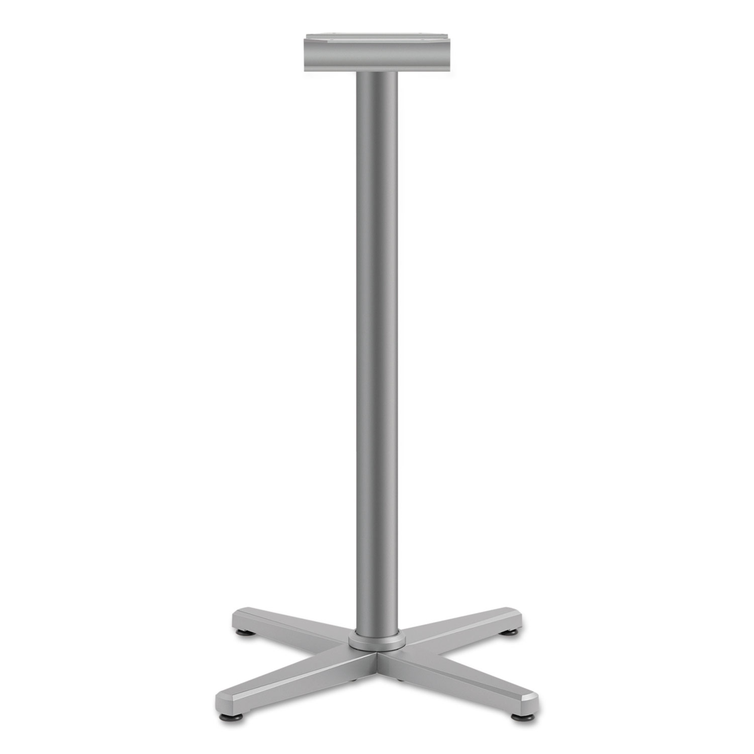 Arrange X-Leg Base, 26w x 26d x 42h, Textured Satin Chrome