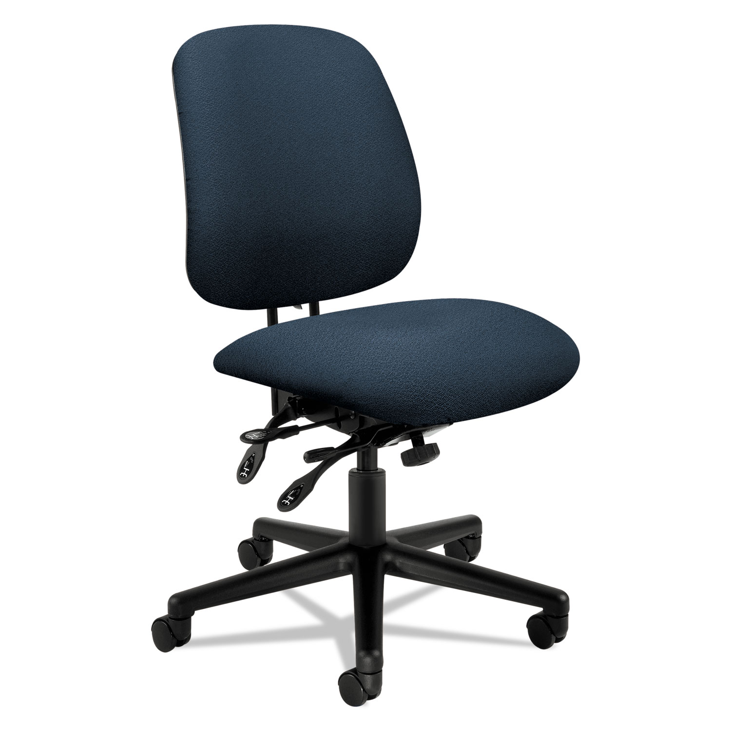 7700 Series Asynchronous Swivel/Tilt Task Chair, Seat Glide, Blue