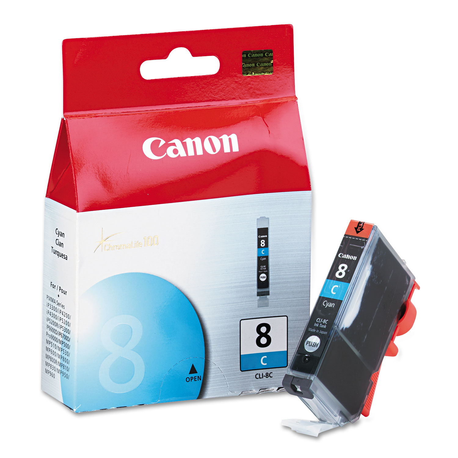  Canon 0621B002 CLI8C (CLI-8) Ink, Cyan (CNMCLI8C) 