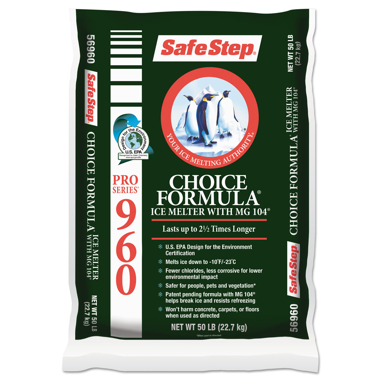  Safe Step 815411 Pro Enviro Ice Melt, 50lb Bag, 49/Carton (NAS815411) 