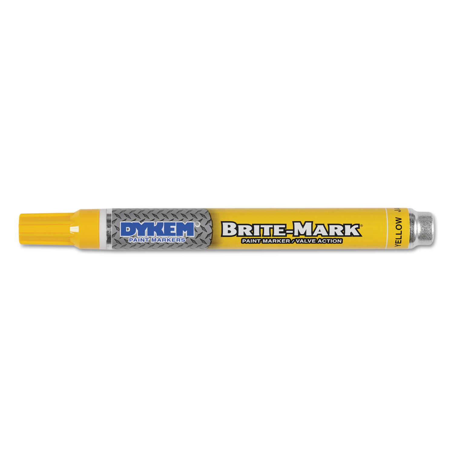  DYKEM 84004 BRITE-MARK Paint Markers, Medium Bullet Tip, Yellow (ITW84004) 