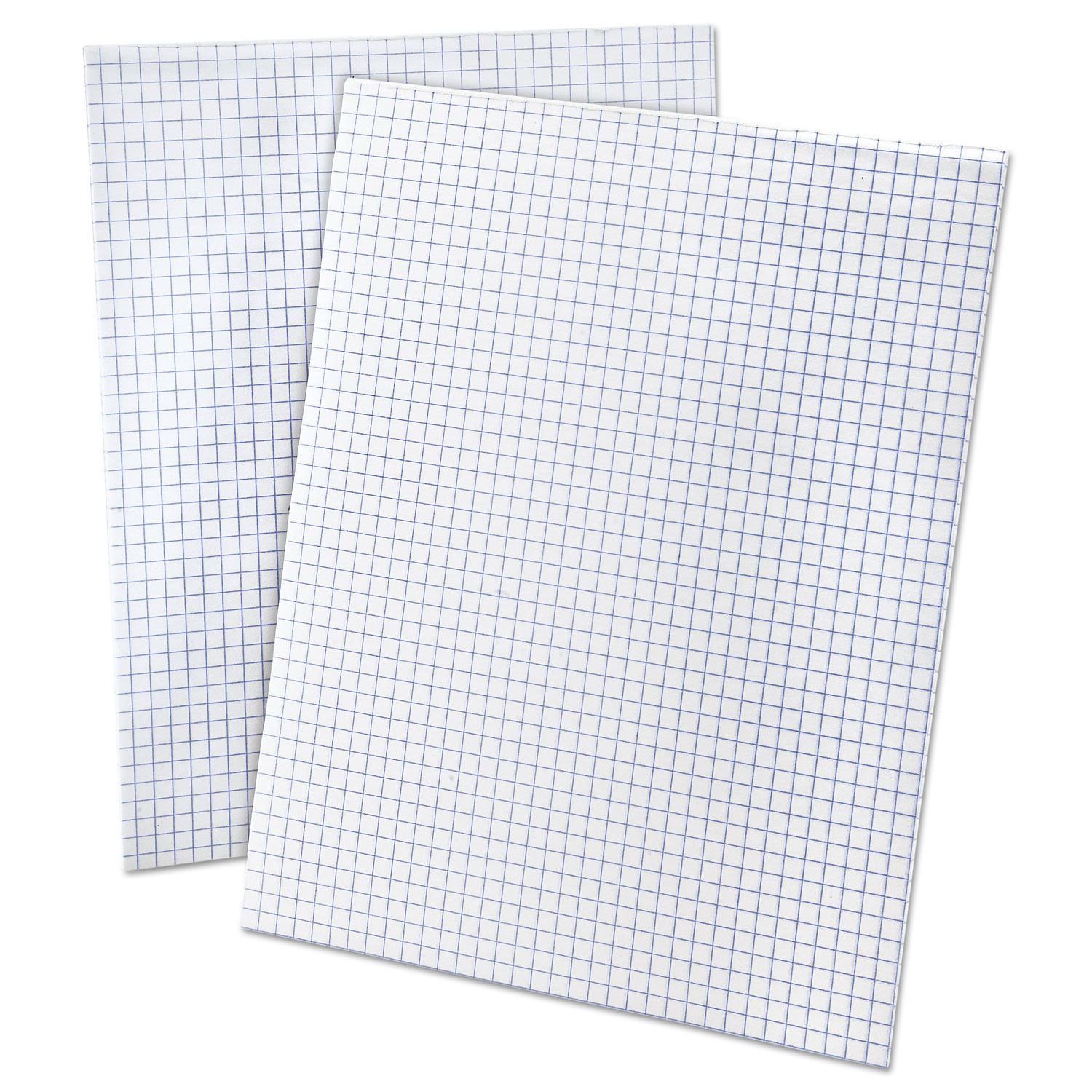 TOPS™ Quadrille Pads With Heavyweight Paper, 8 x 8 Squares/Inch, 50 Sheets,  White
