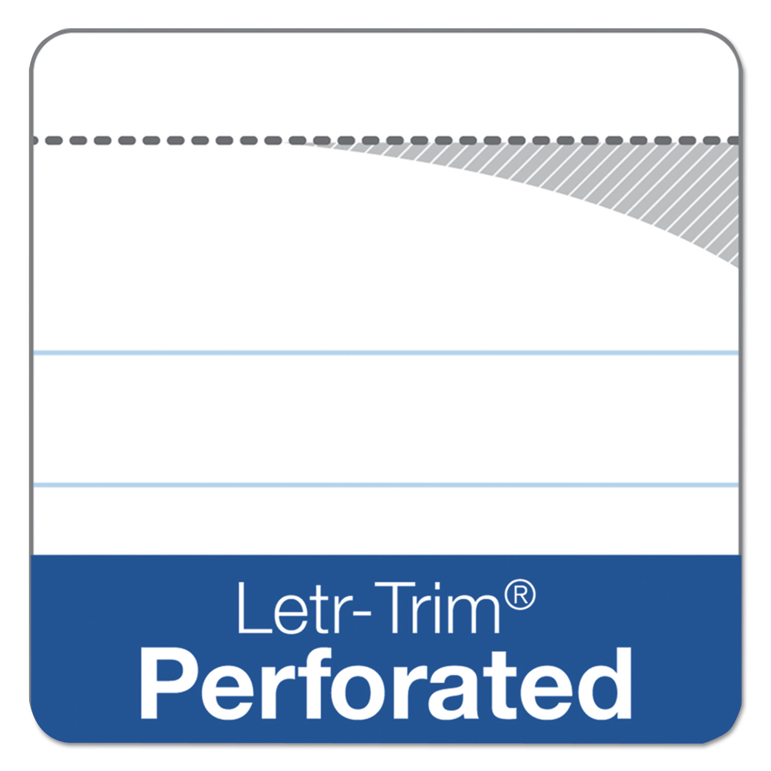 The Legal Pad Ruled Perforated Pads, 8 1/2 x 11 3/4, Canary, 50 Sheets, Dozen