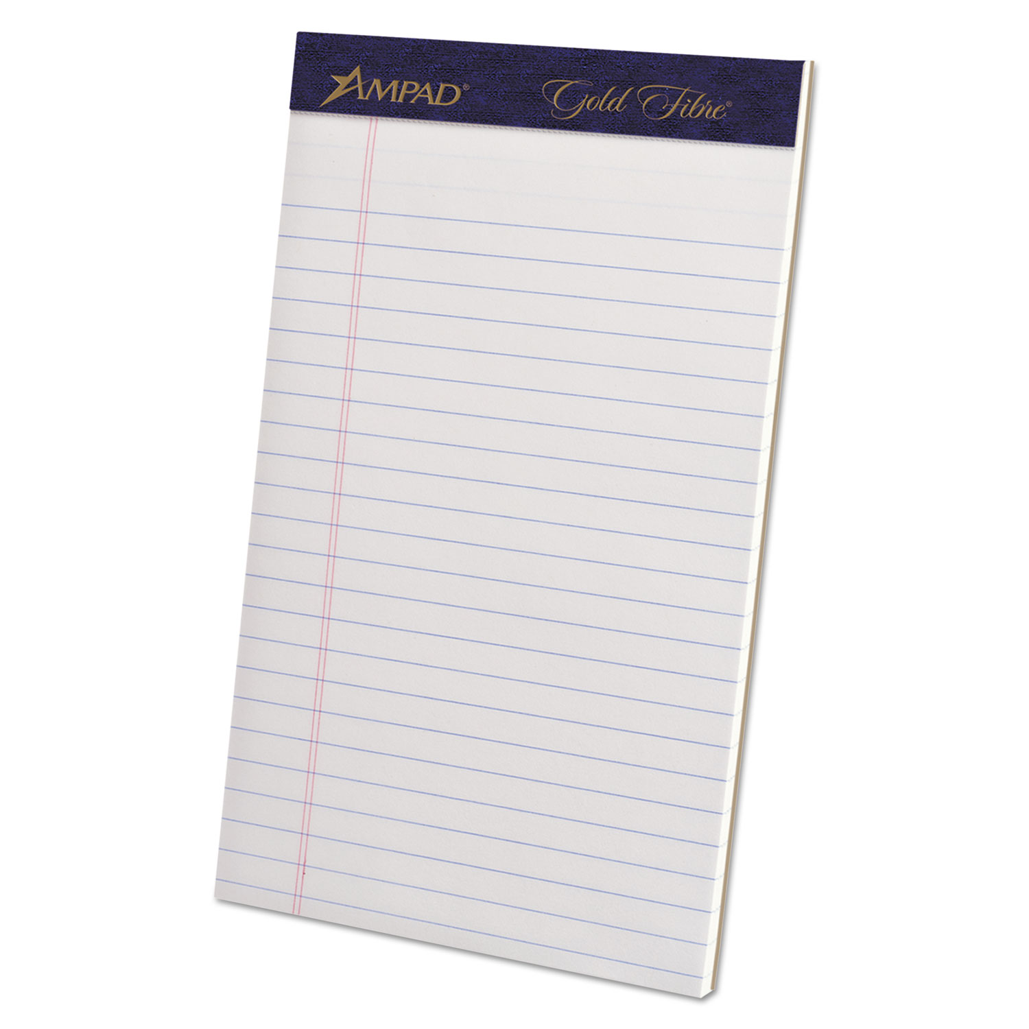  Ampad 20-018R Gold Fibre Writing Pads, Narrow Rule, 5 x 8, White, 50 Sheets, 4/Pack (TOP20018) 