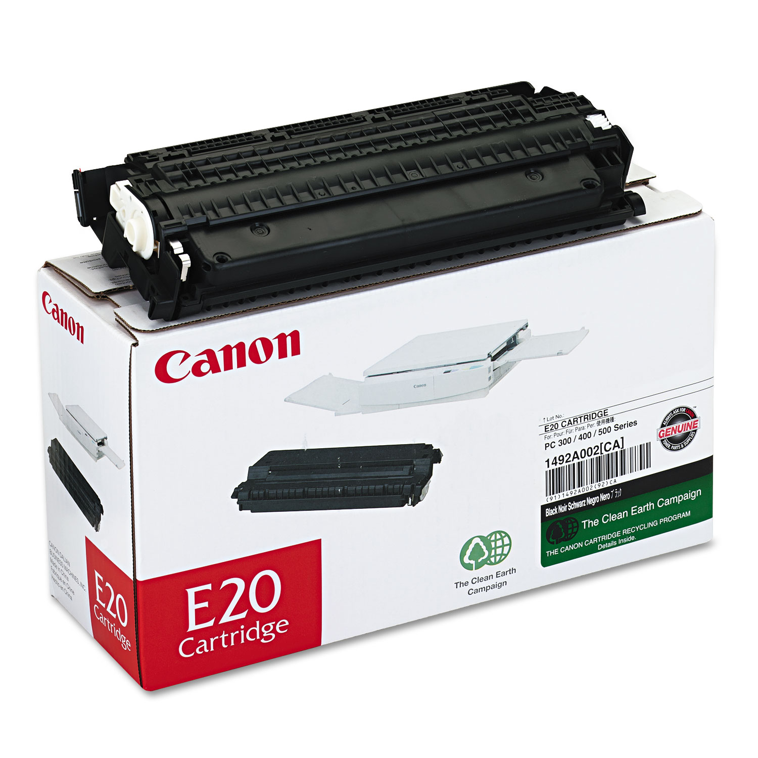  Canon 1492A002 E20 (E20) Toner, 2000 Page-Yield, Black (CNME20) 