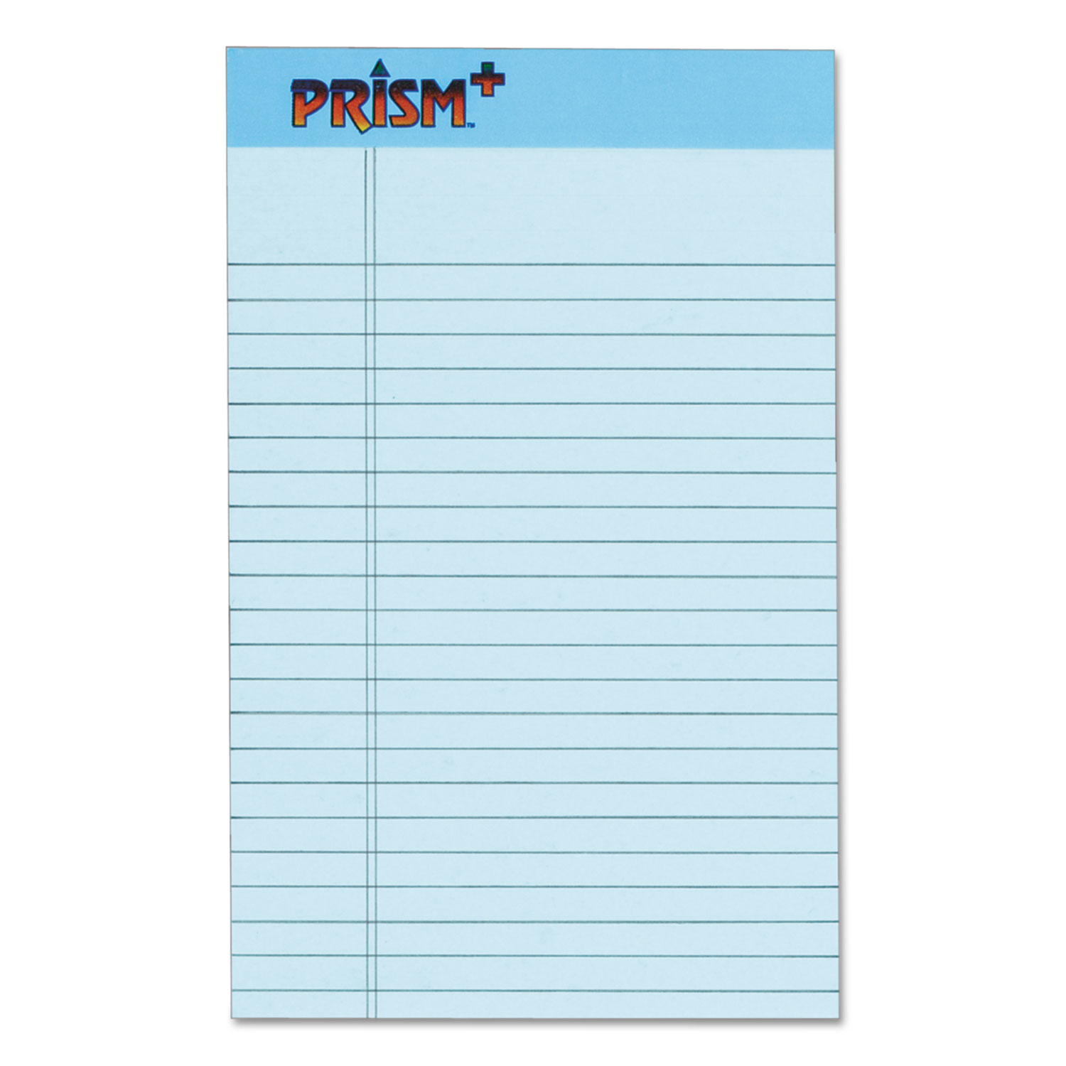  TOPS 63020 Prism + Writing Pads, Narrow Rule, 5 x 8, Pastel Blue, 50 Sheets, 12/Pack (TOP63020) 