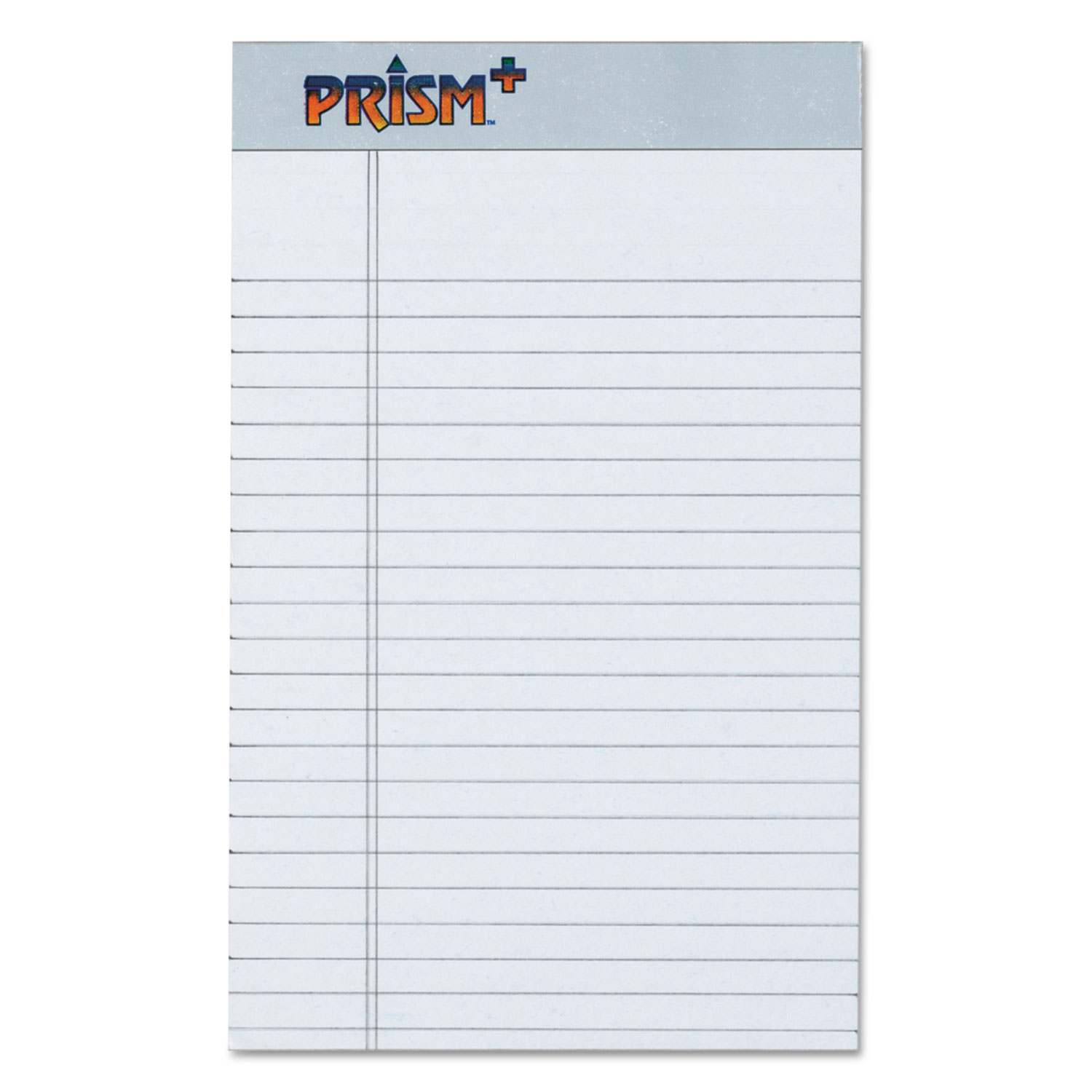  TOPS 63060 Prism + Writing Pads, Narrow Rule, 5 x 8, Pastel Gray, 50 Sheets, 12/Pack (TOP63060) 