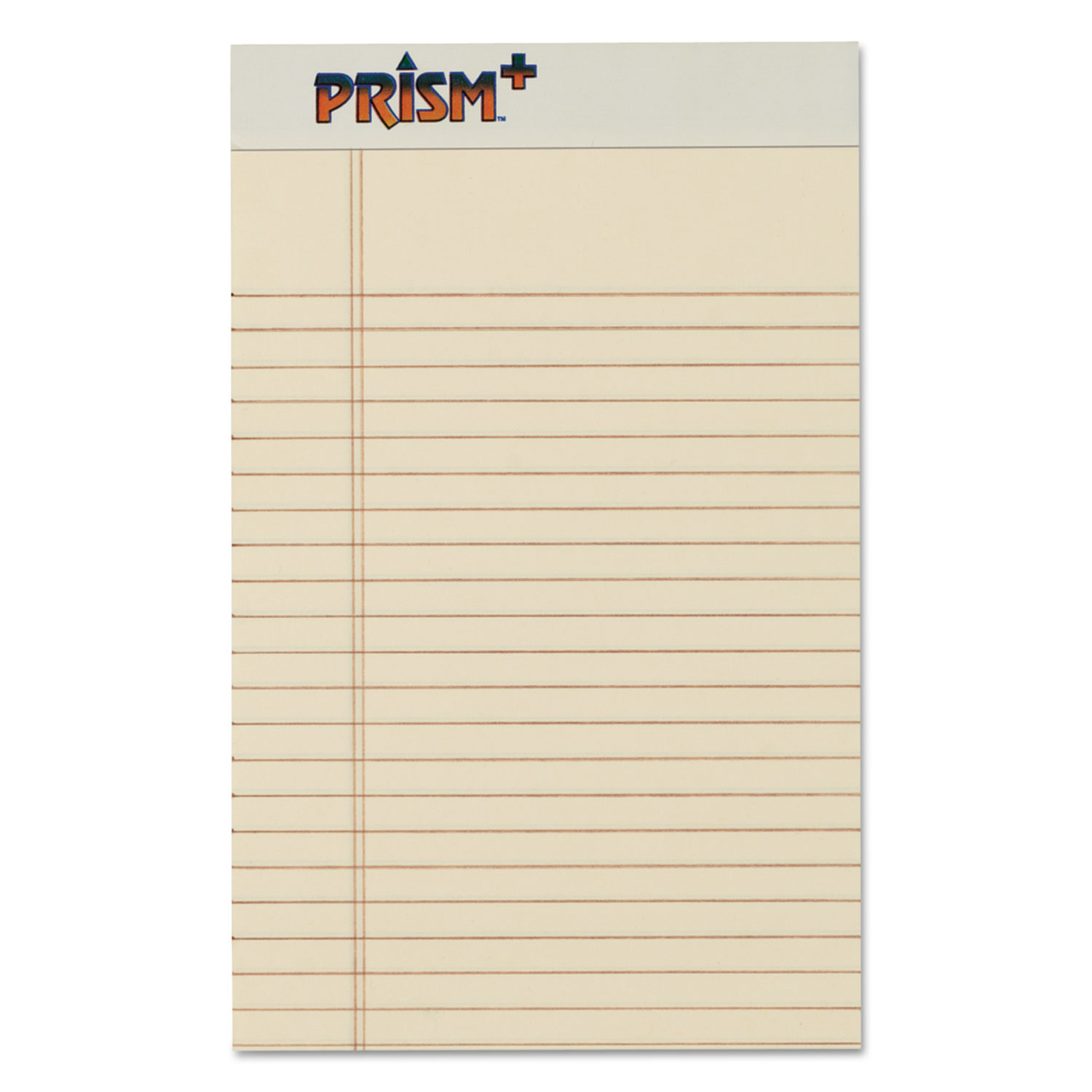  TOPS 63030 Prism + Writing Pads, Narrow Rule, 5 x 8, Pastel Ivory, 50 Sheets, 12/Pack (TOP63030) 