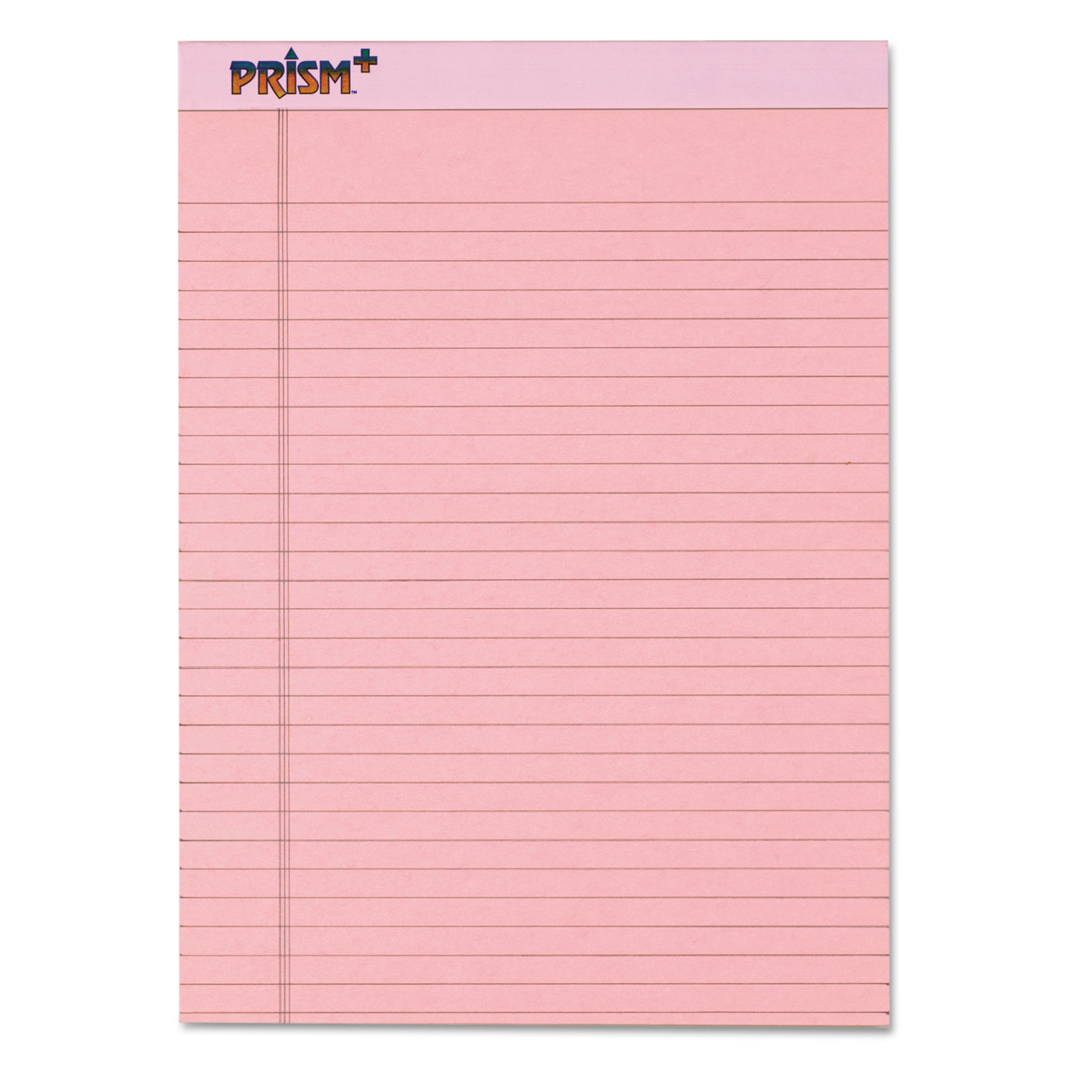  TOPS 63150 Prism + Writing Pads, Wide/Legal Rule, 8.5 x 11.75, Pastel Pink, 50 Sheets, 12/Pack (TOP63150) 