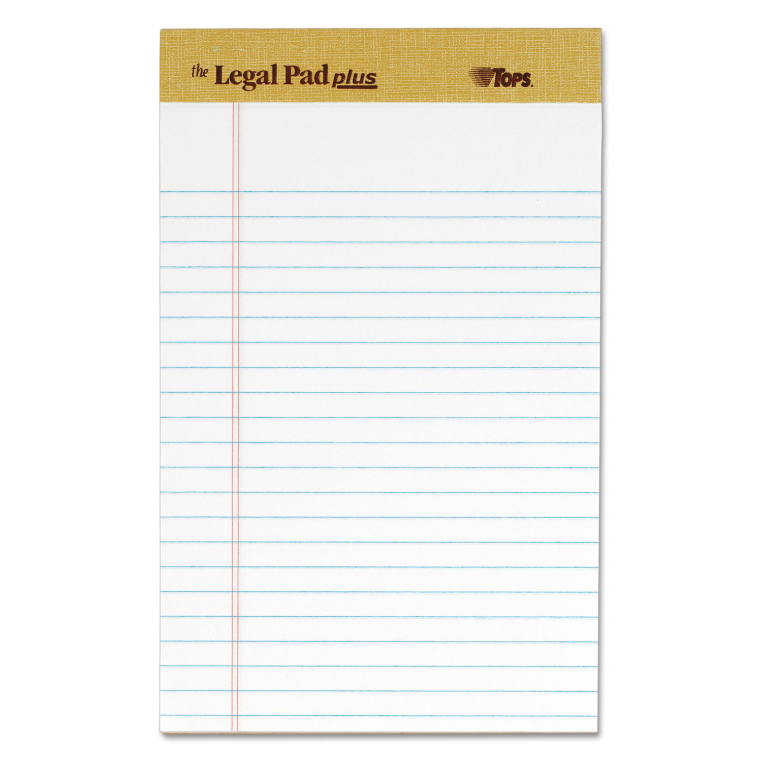 Tops The Legal Pad Ruled Pads, Wide/Legal Rule, 11.75 x 8.5, Canary, 50 Sheets, Dozen