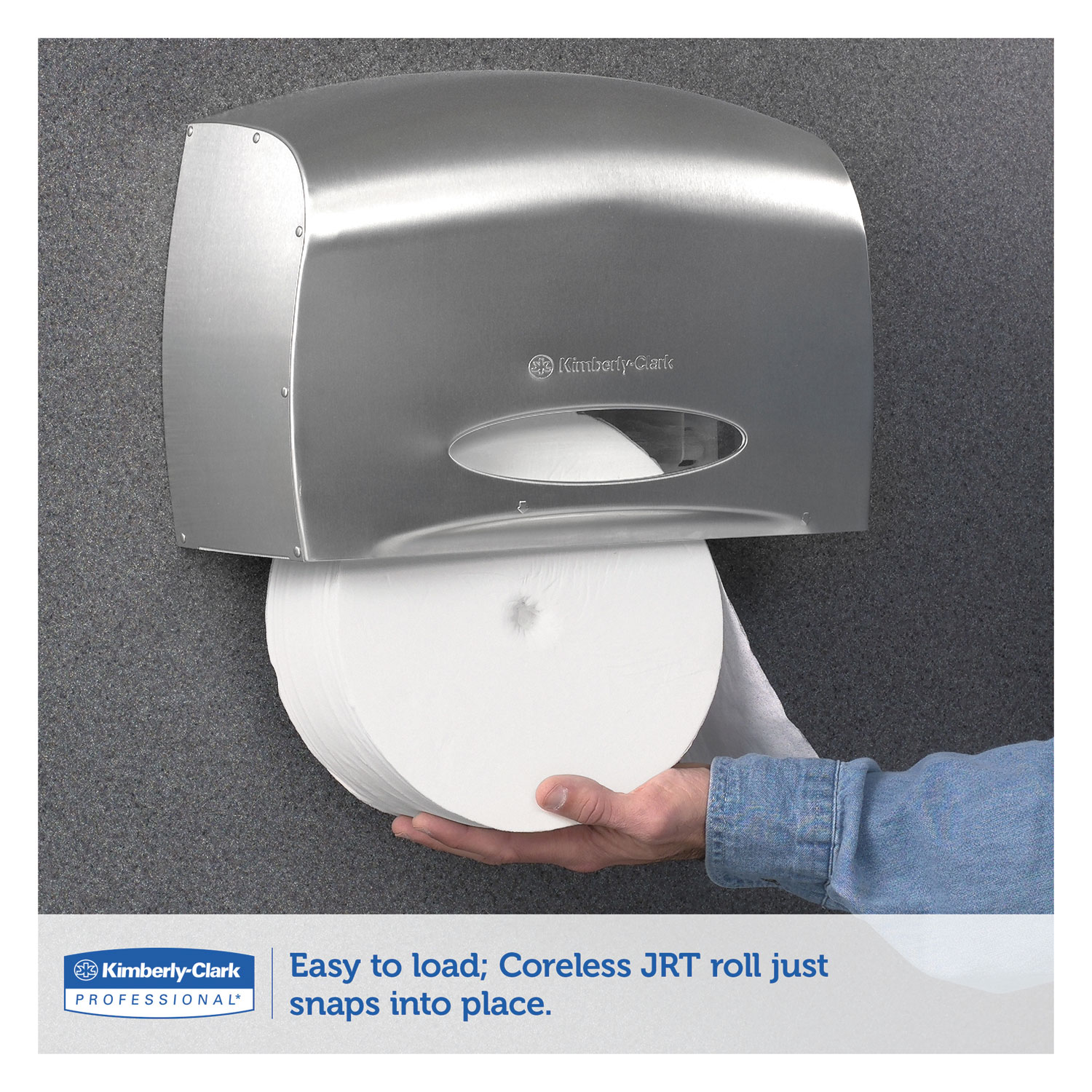 KCC09601 KimberlyClark Coreless JRT Jr. Bath Tissue Dispenser Zuma
