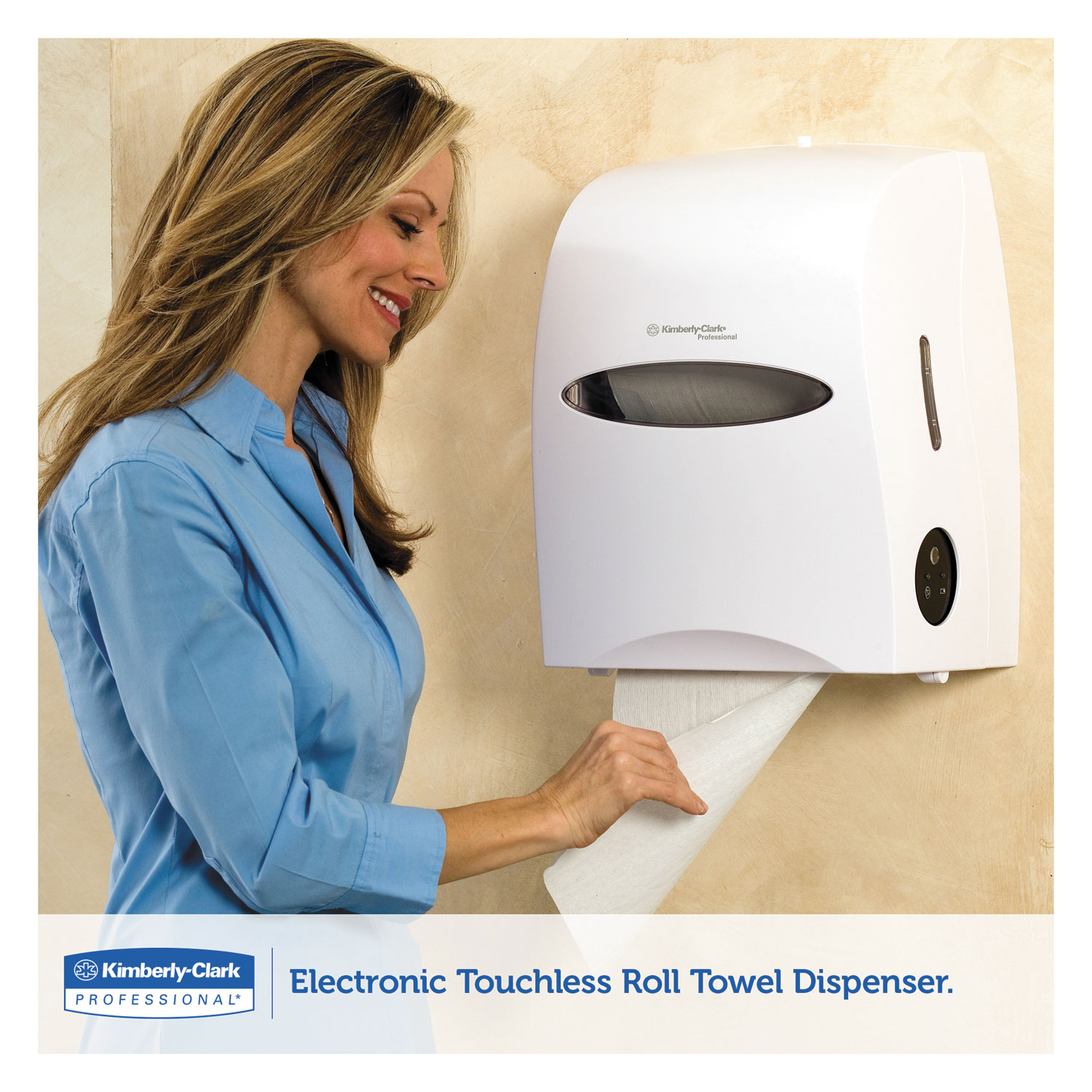 Touchless Roll Towel Dispenser, 12 63/100w x 10 1/5d x 16 13/100h, White
