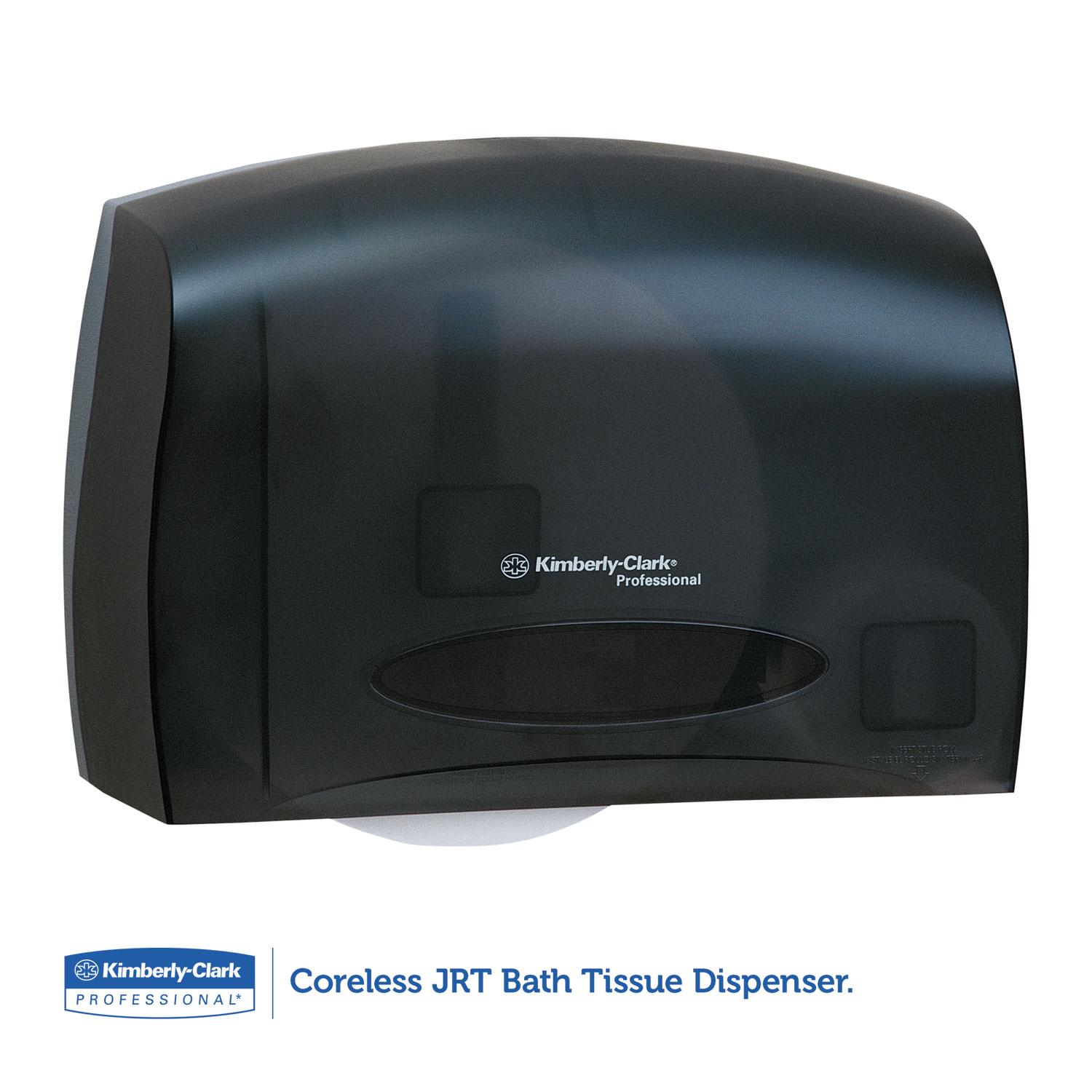 Coreless JRT Tissue Dispenser, 14 1/4w x 6d x 9 7/10h, Smoke/Gray