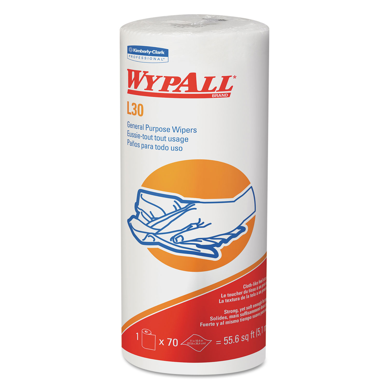  WypAll 05843 L30 Towels, 11 x 10.4, White (KCC05843) 