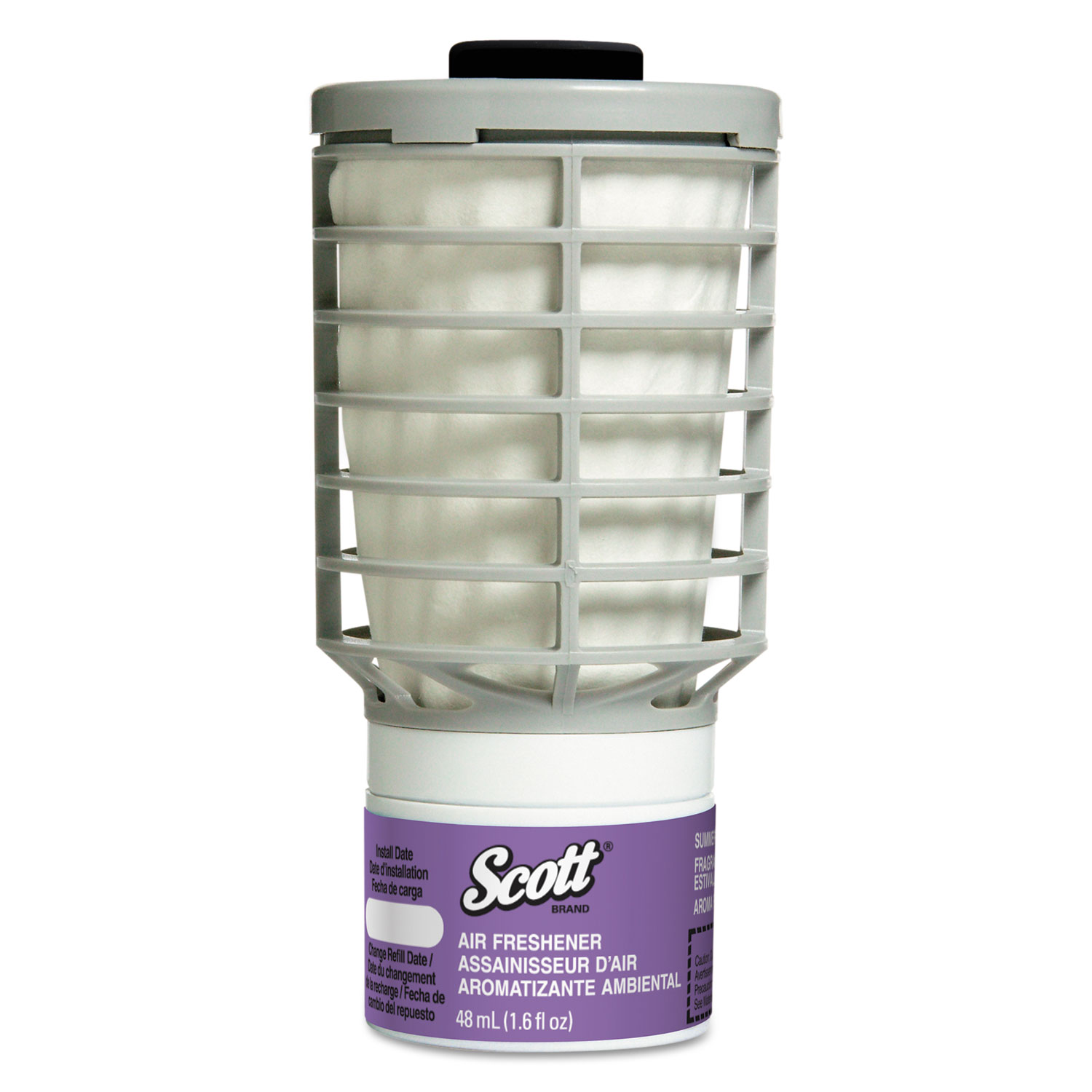  Scott 12370 Essential Continuous Air Freshener Refill, Summer Fresh, 48 mL Cartridge, 6/Carton (KCC12370) 
