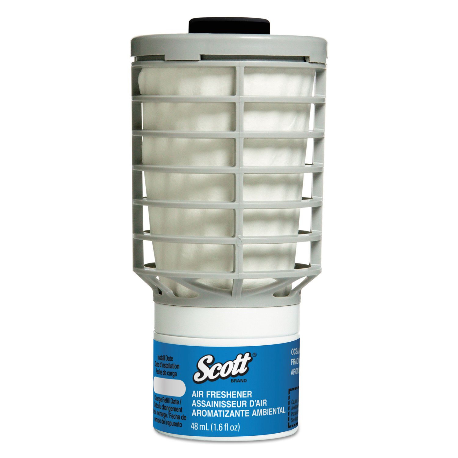 Scott 91072 Essential Continuous Air Freshener Refill, Ocean, 48ml Cartridge, 6/Carton (KCC91072) 