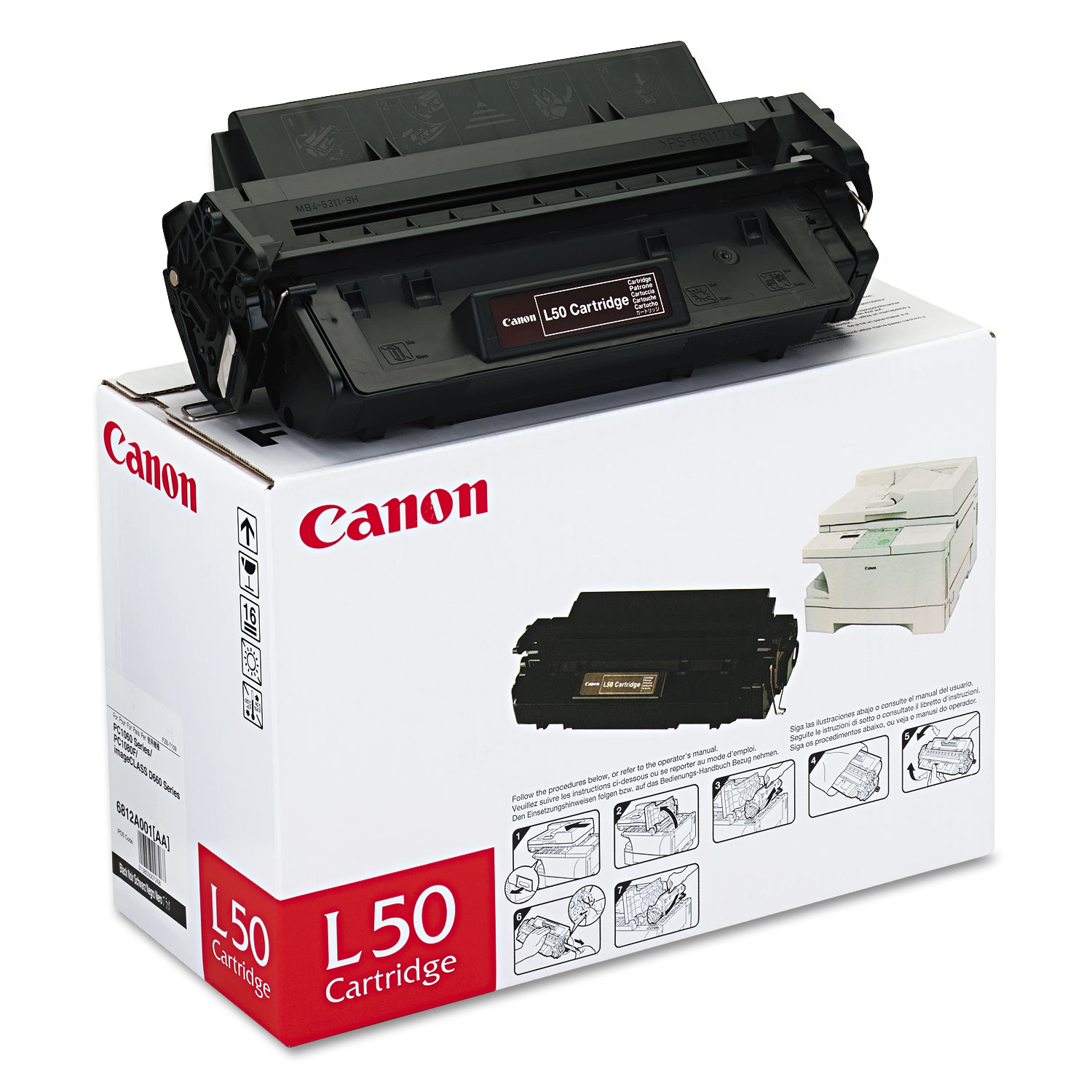  Canon 6812A001 L50 (L50) Toner, 5000 Page-Yield, Black (CNML50) 