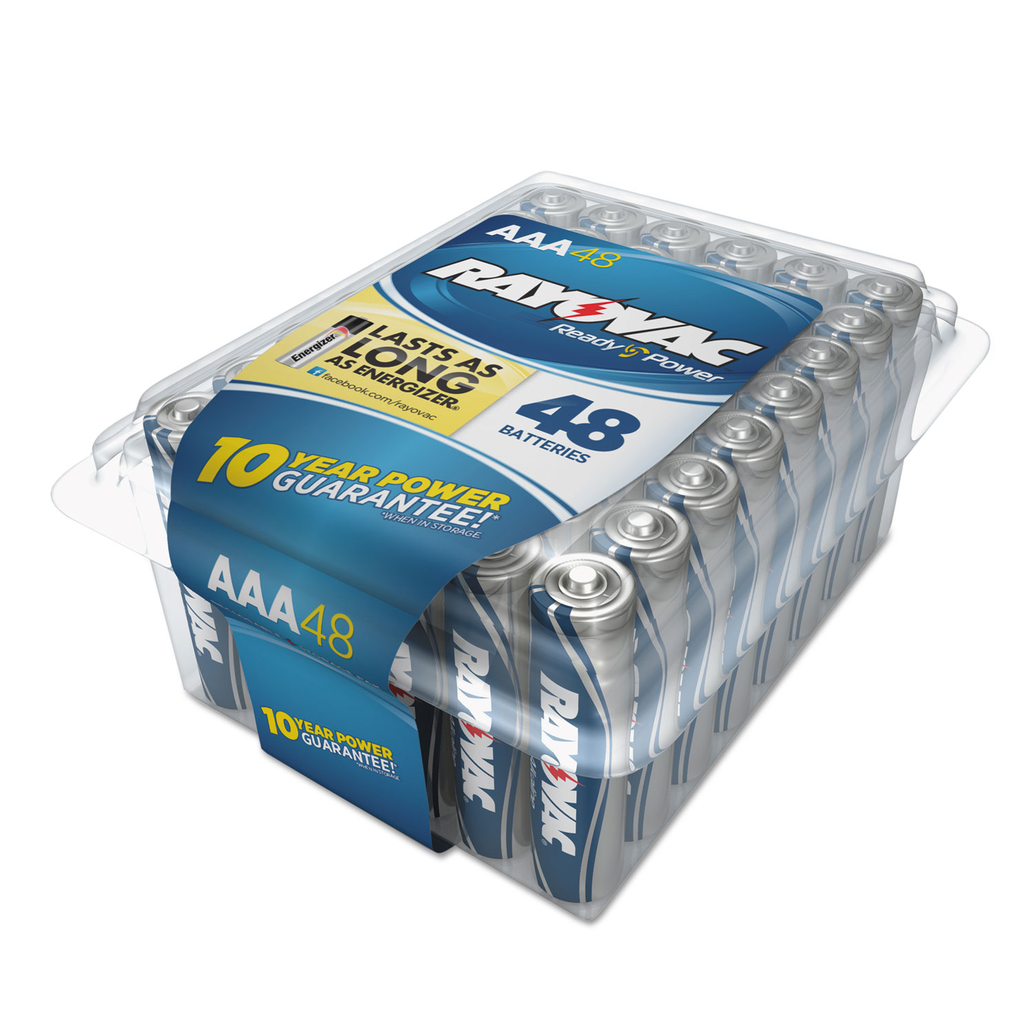 Alkaline Battery, AAA, 48/Pack