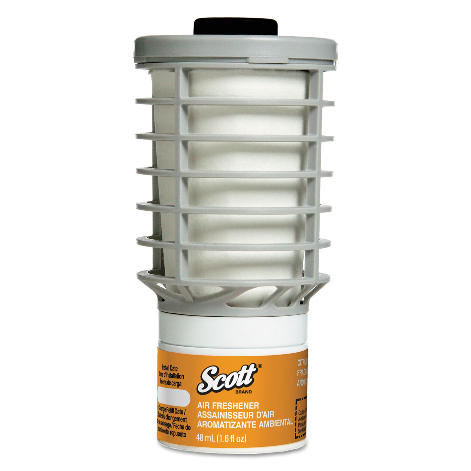  Scott 91067 Essential Continuous Air Freshener Refill, Citrus, 48 ml Cartridge, 6/Carton (KCC91067) 